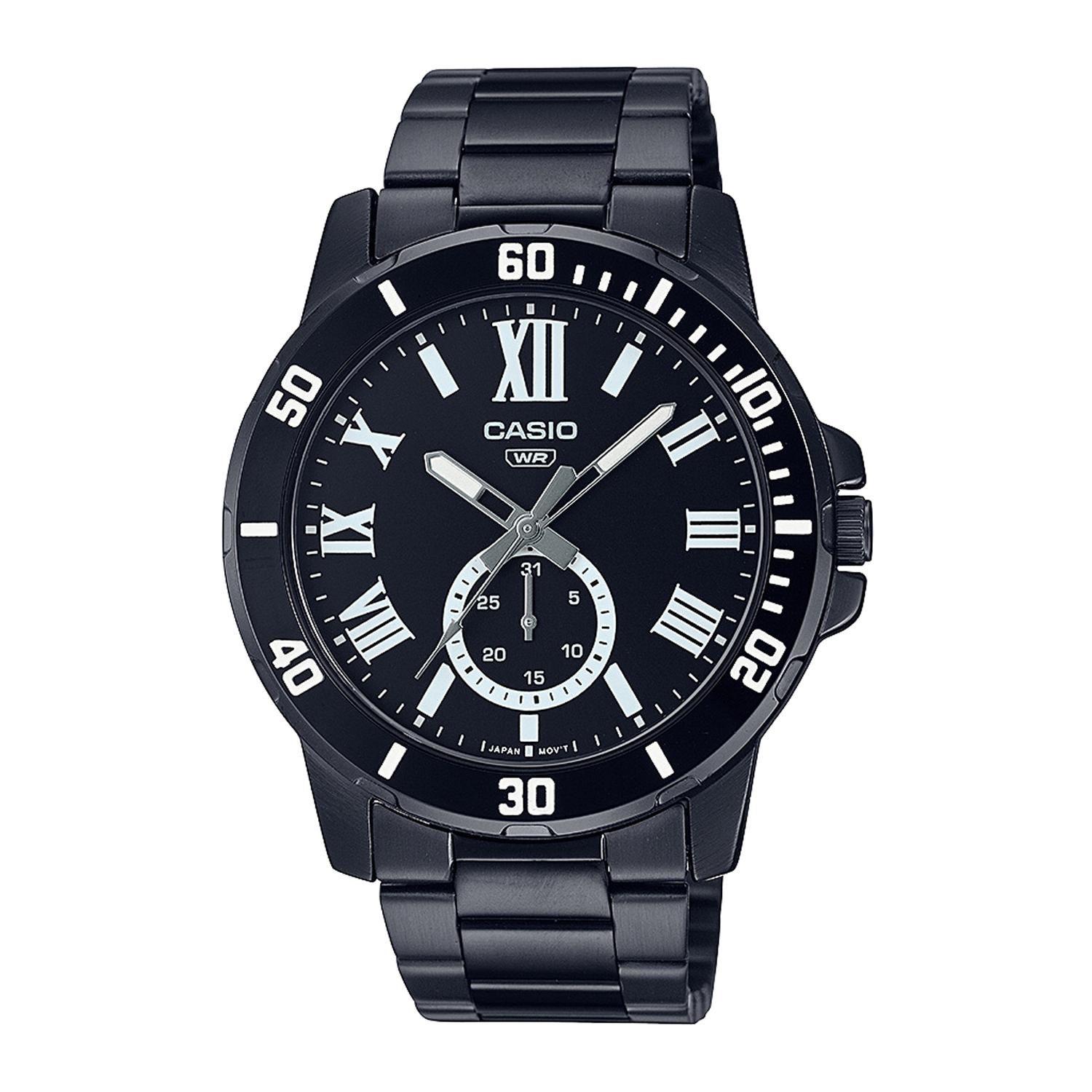 Reloj CASIO MTP-VD200B-1BUDF Acero Hombre Negro-0