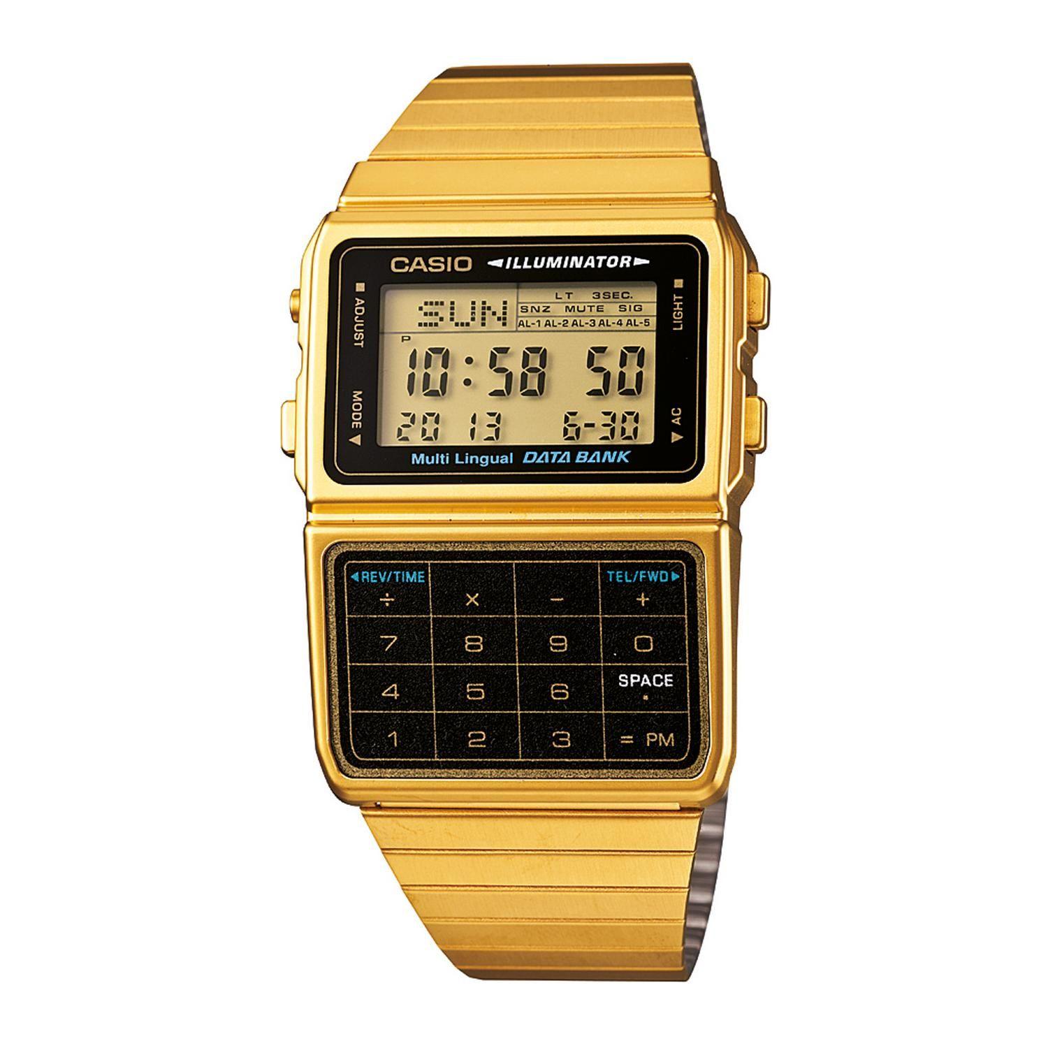 Reloj CASIO DBC-611G-1DF Resina Hombre Dorado-0