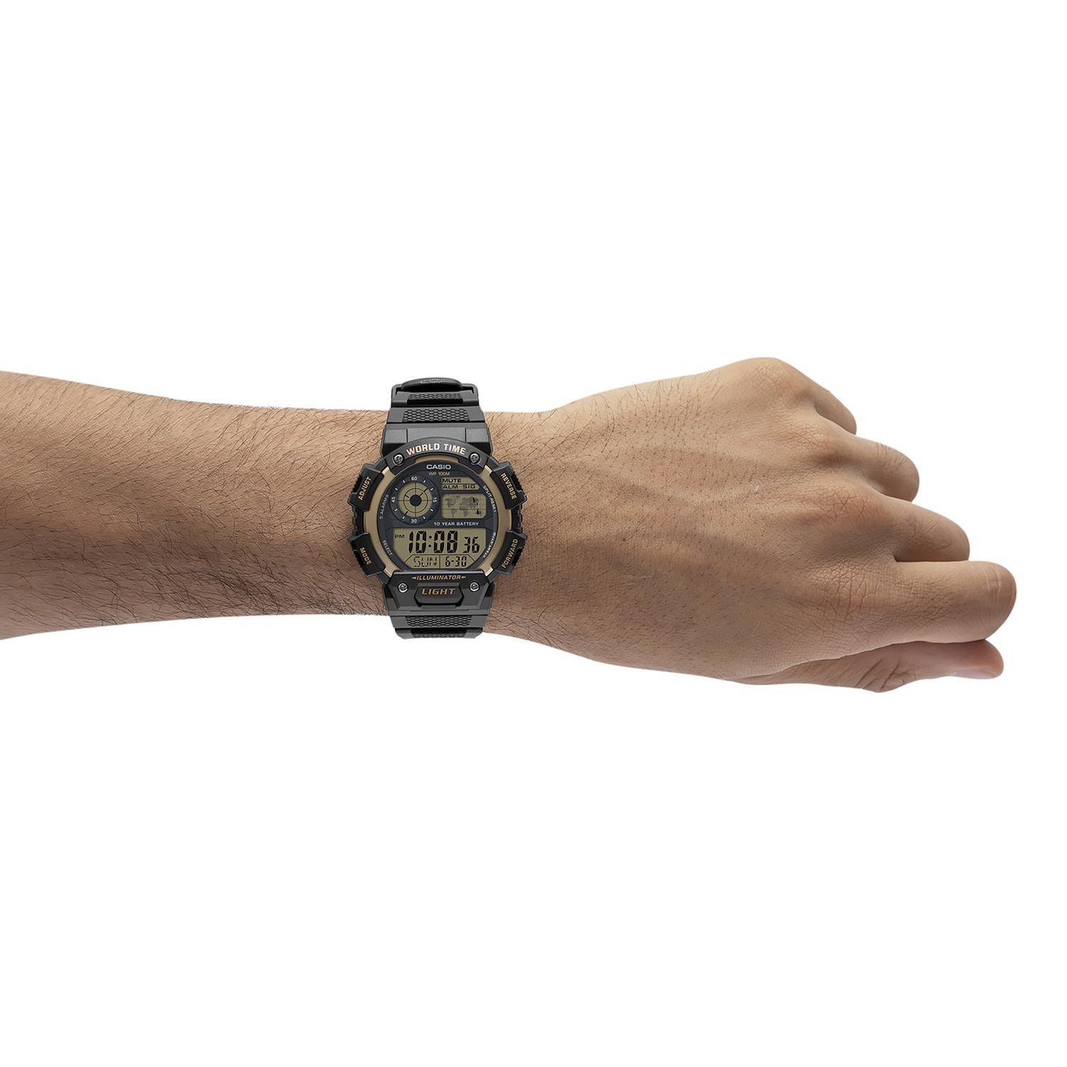Reloj CASIO AE-1400WH-9AVDF Resina Juvenil Negro-3