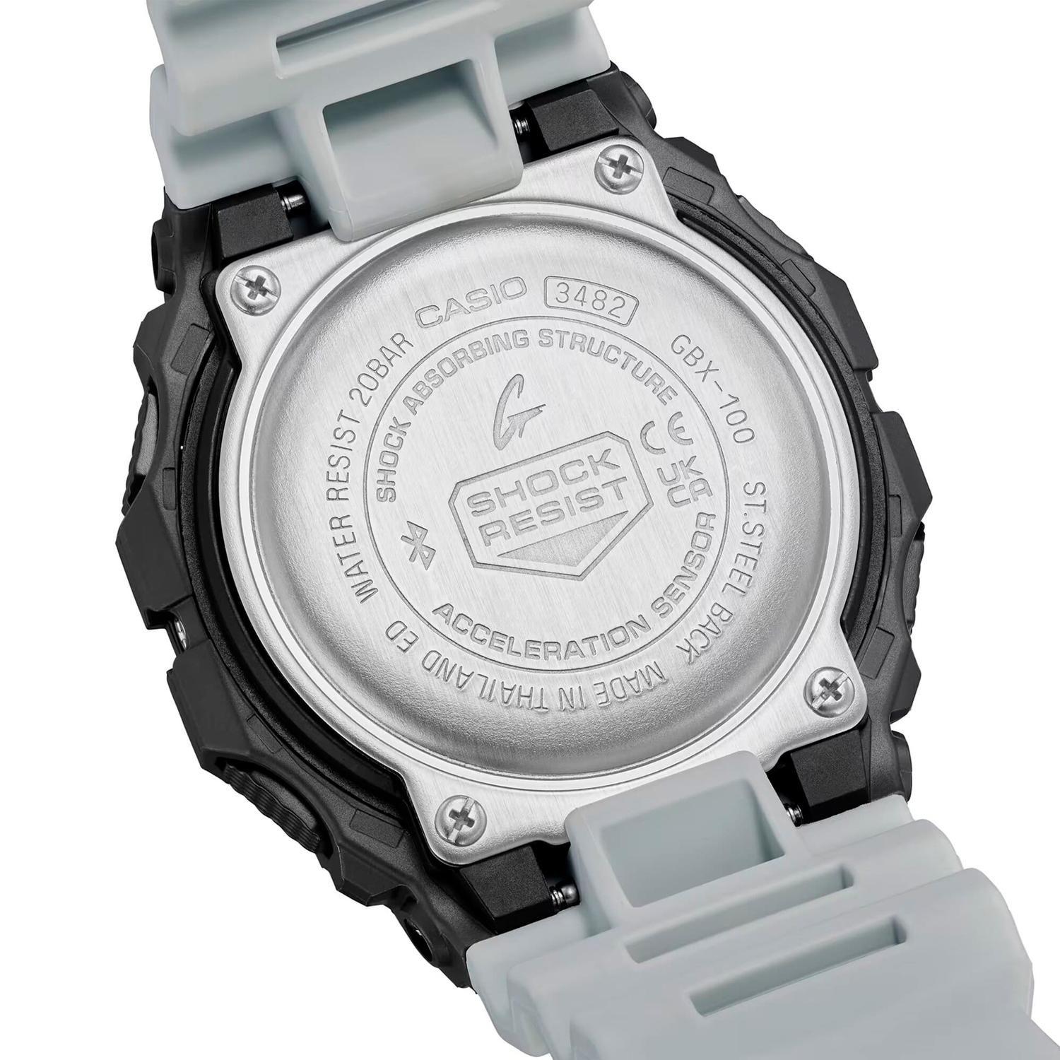 Reloj G-SHOCK GBX-100TT-8DR Resina/Acero Hombre Plateado-5