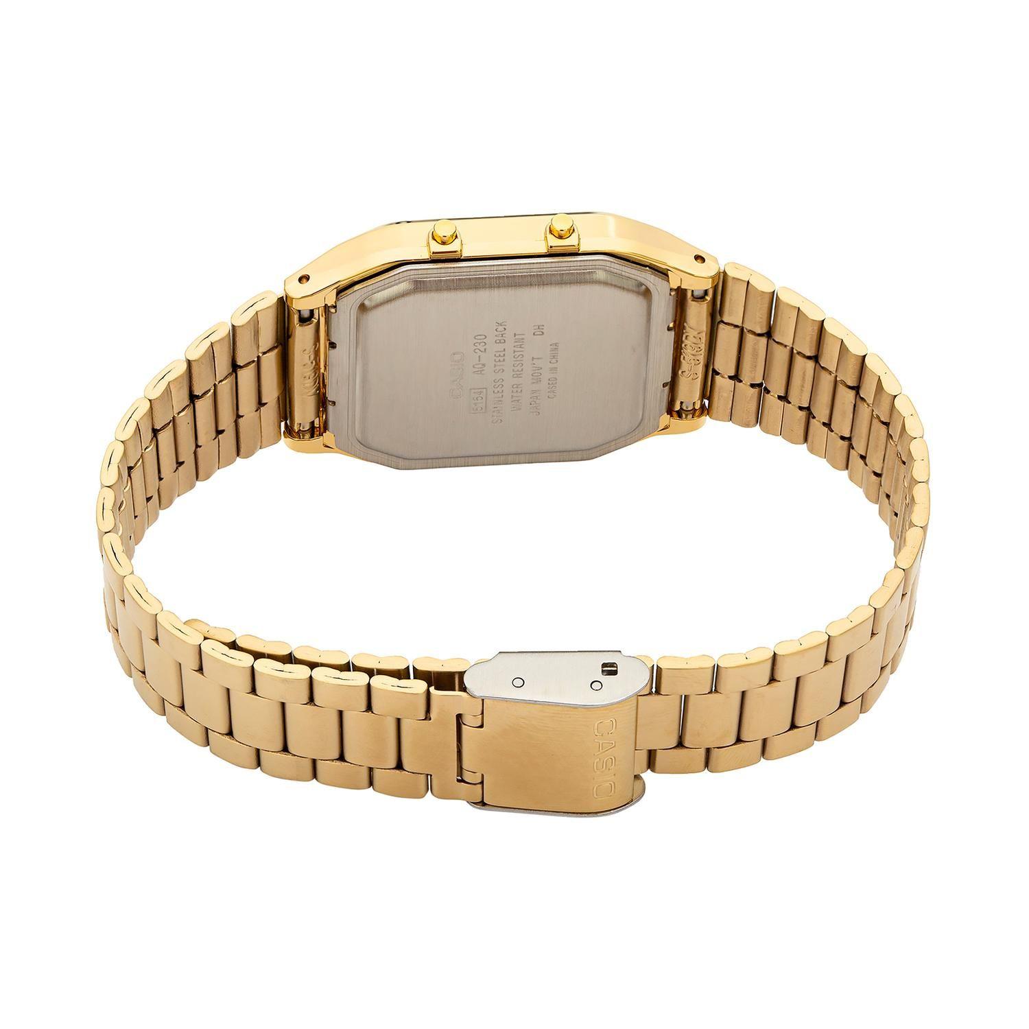 Reloj CASIO AQ-230GA-9BHDF Resina Juvenil Dorado-2