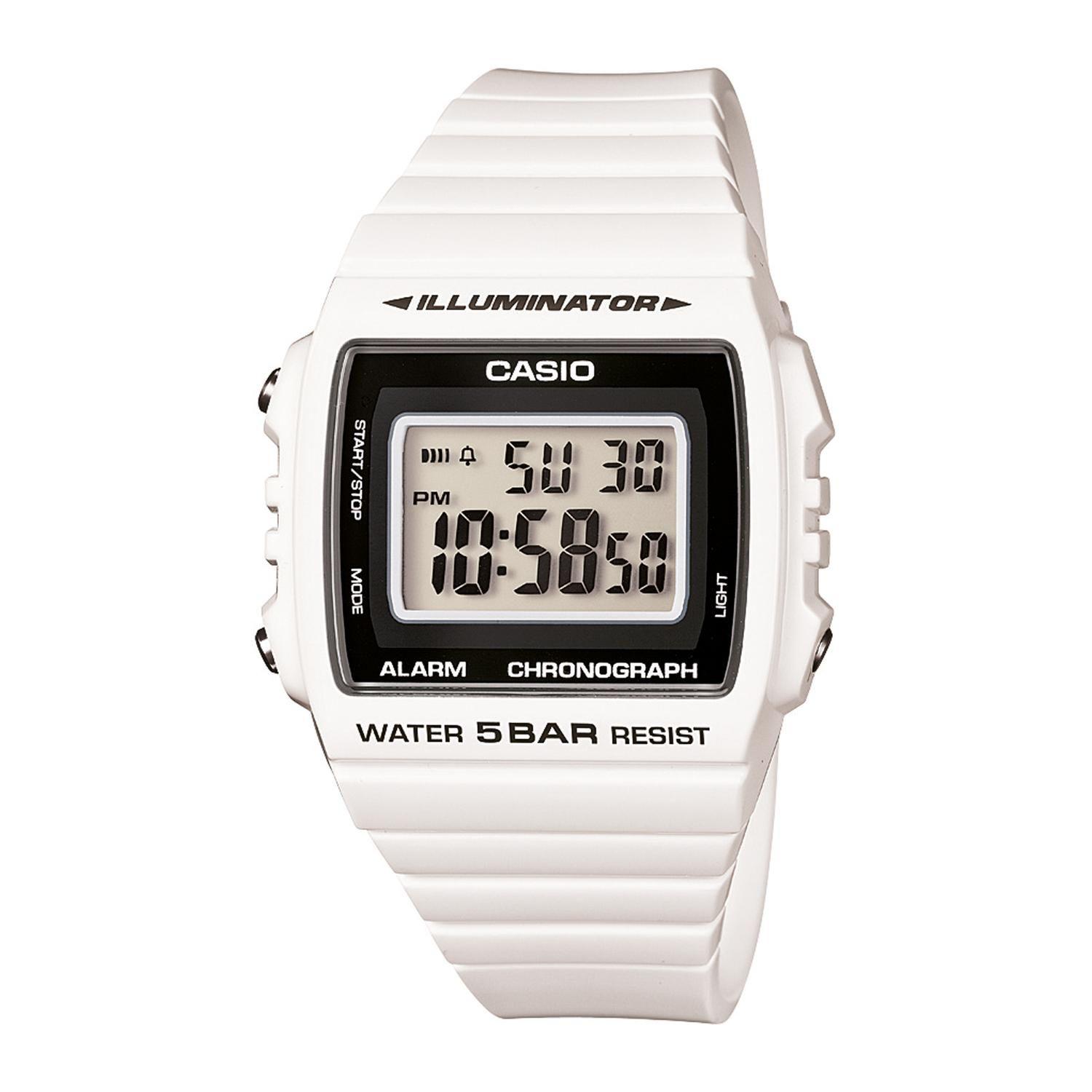 Reloj CASIO W-215H-7AVDF Resina Juvenil Blanco-0
