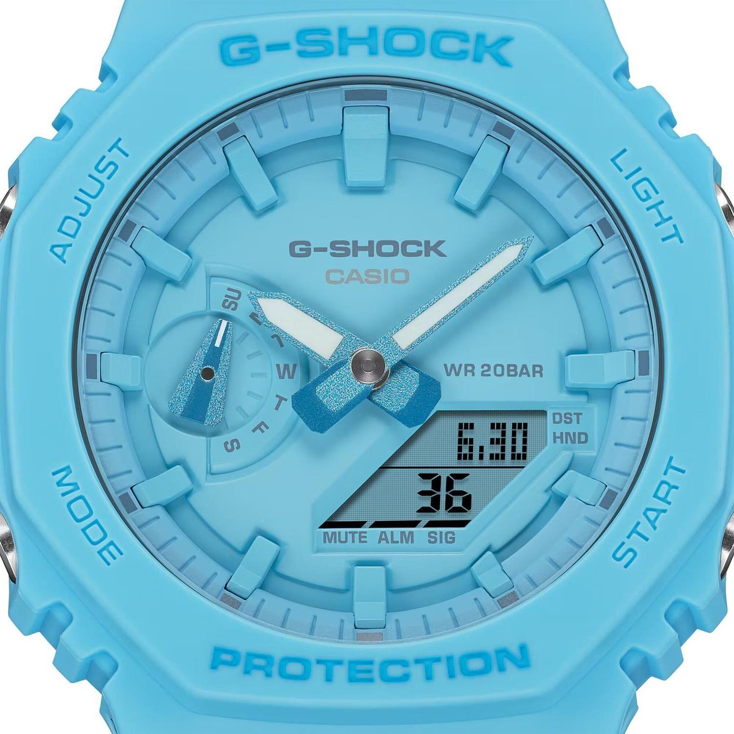Reloj G-SHOCK GA-2100-2A2DR Carbono/Resina Hombre Turquesa-2