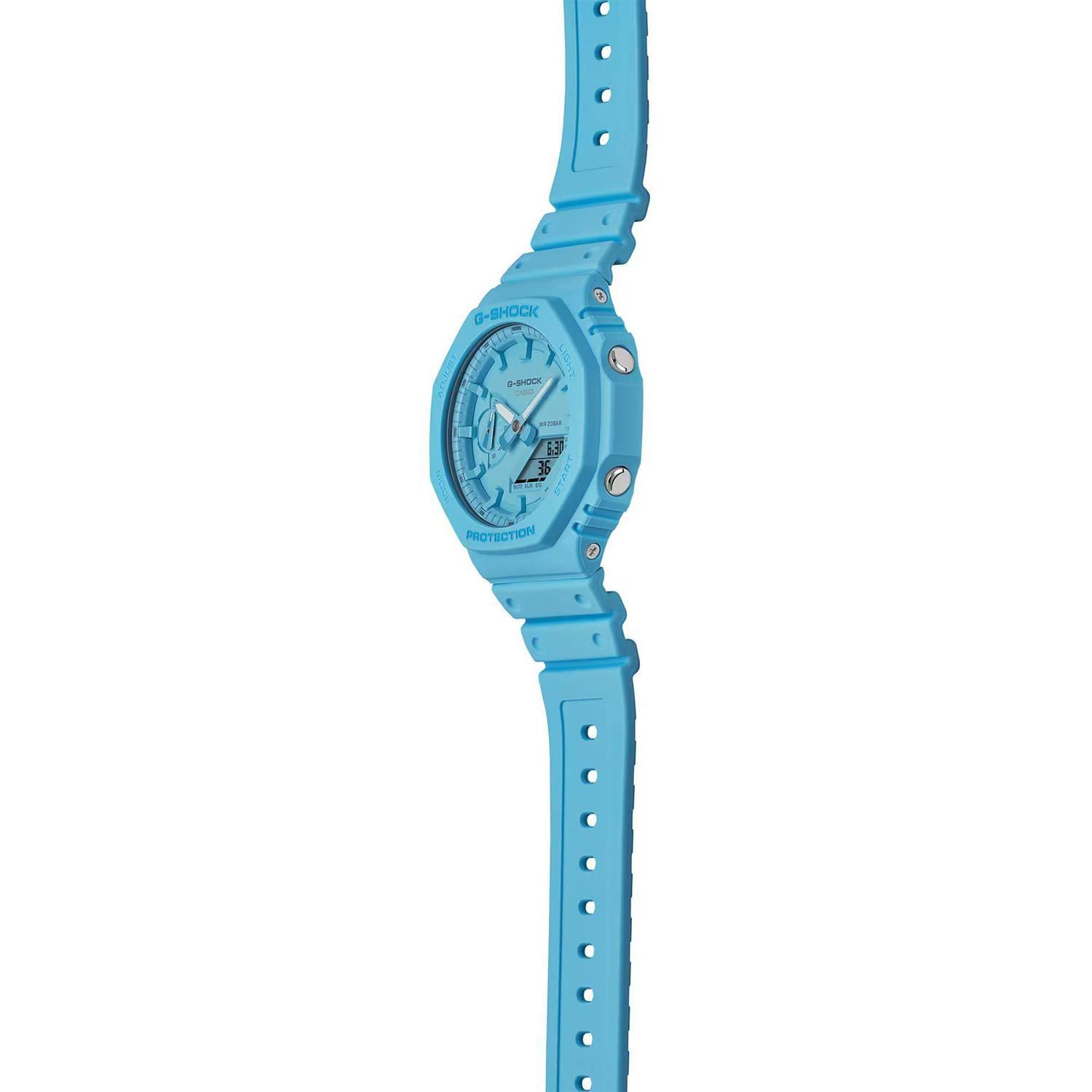Reloj G-SHOCK GA-2100-2A2DR Carbono/Resina Hombre Turquesa-3