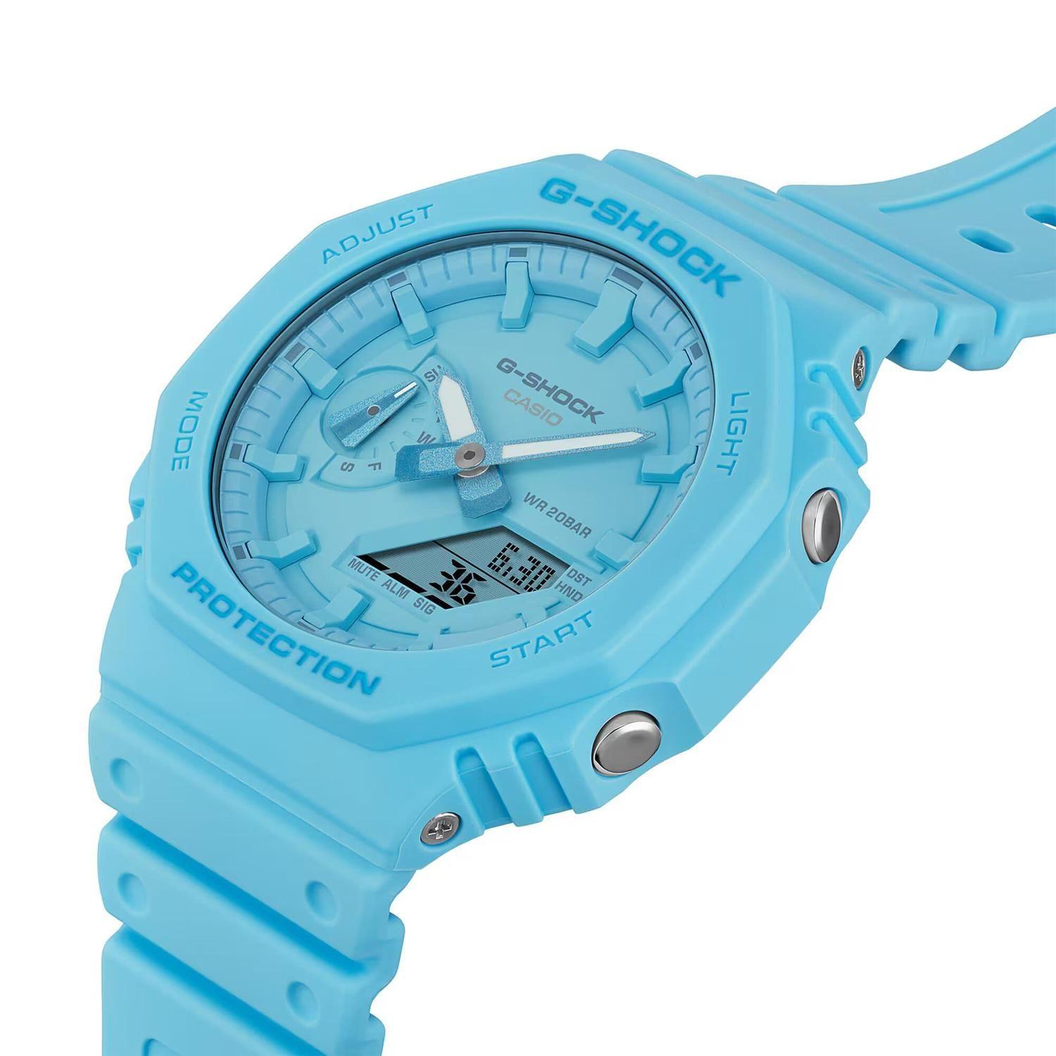 Reloj G-SHOCK GA-2100-2A2DR Carbono/Resina Hombre Turquesa-4