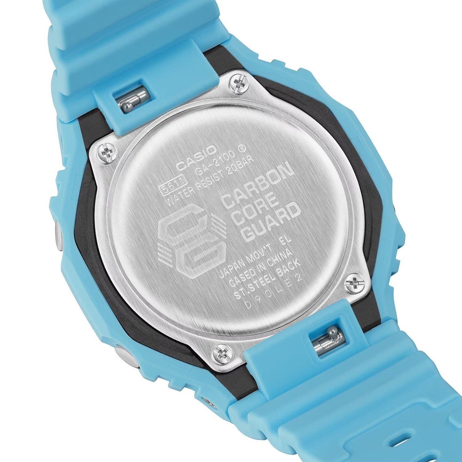 Reloj G-SHOCK GA-2100-2A2DR Carbono/Resina Hombre Turquesa-5