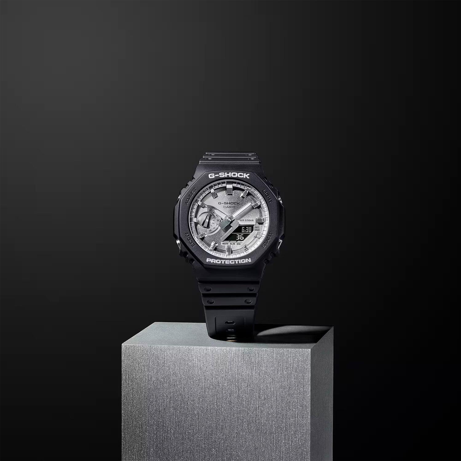 Reloj G-SHOCK GA-2100SB-1ADR Carbono/Resina Hombre Negro-5