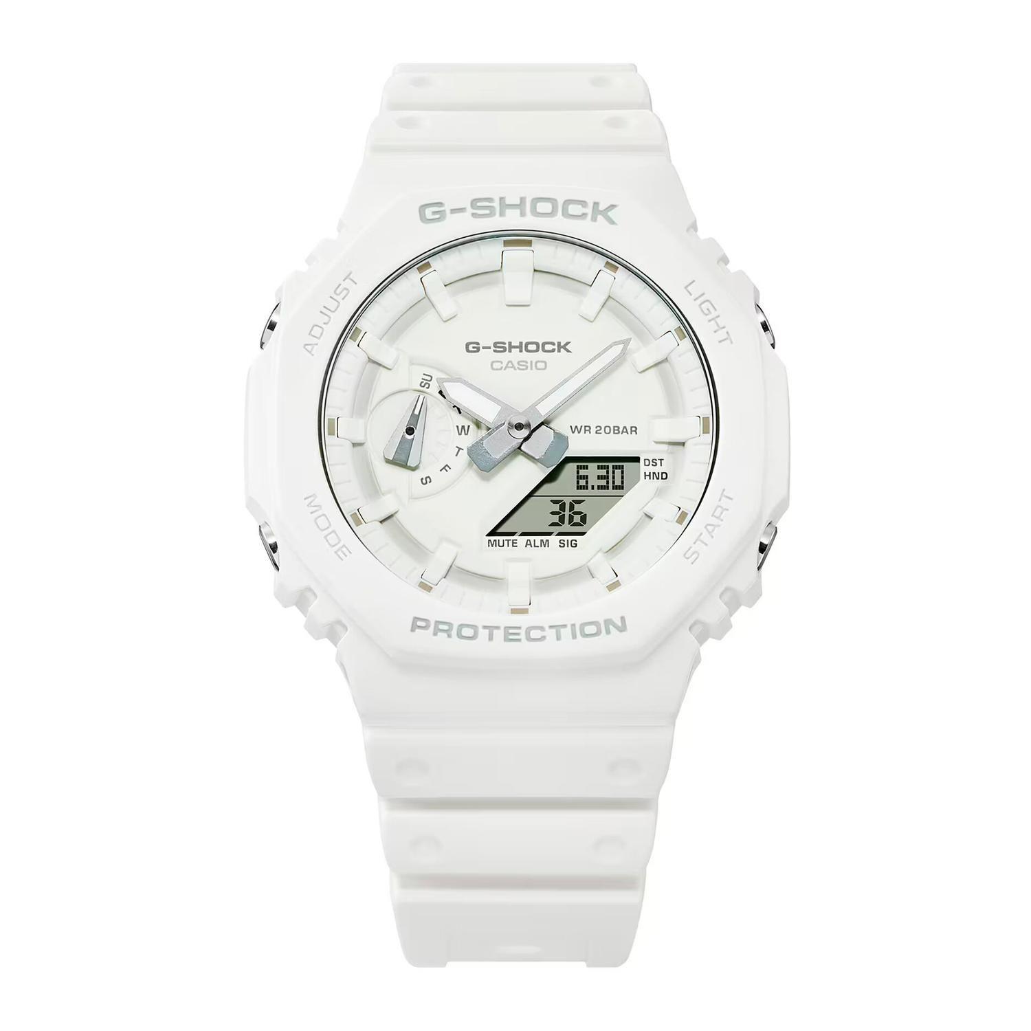 Reloj G-SHOCK GA-2100-7A7DR Carbono/Resina Hombre Blanco-1