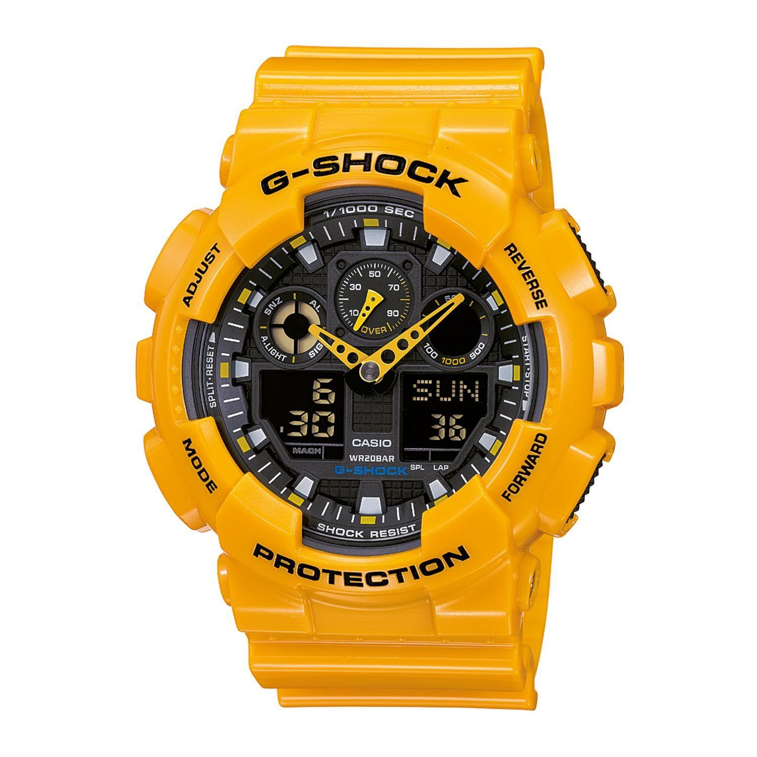 Reloj G-SHOCK GA-100A-9ADR Resina Hombre Amarillo-0