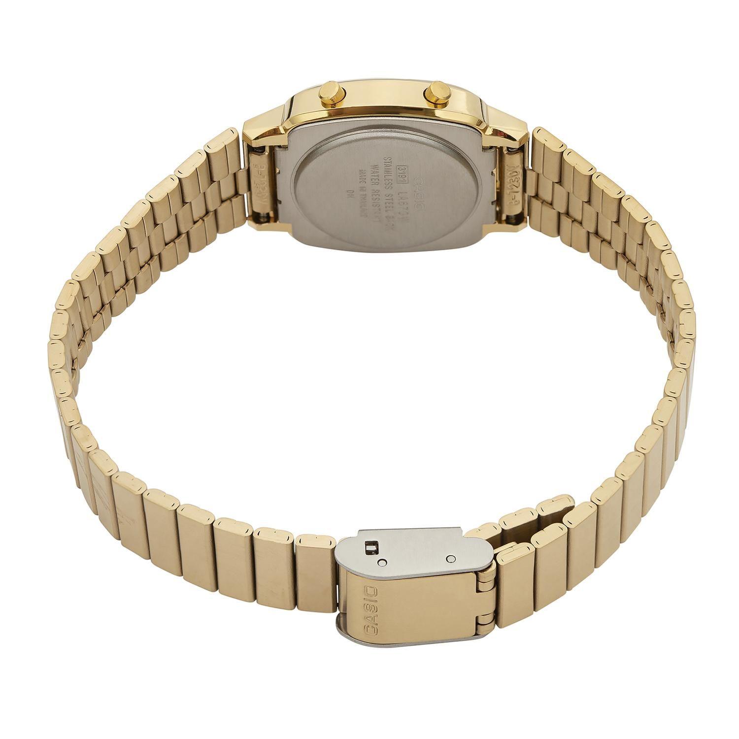 Reloj CASIO LA670WGA-9DF Resina Mujer Dorado-2