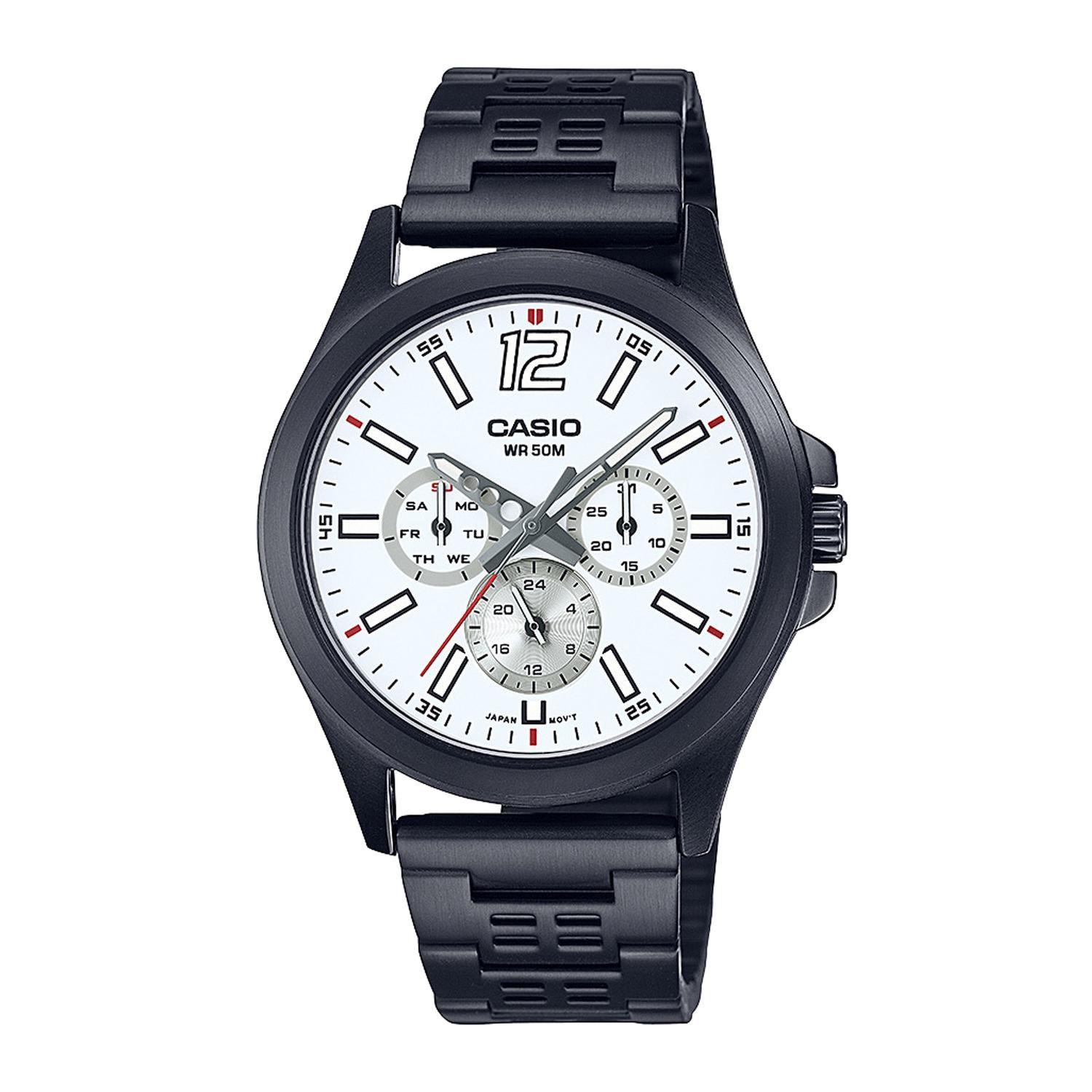 Reloj CASIO MTP-E350B-7BVDF Acero Hombre Negro-0