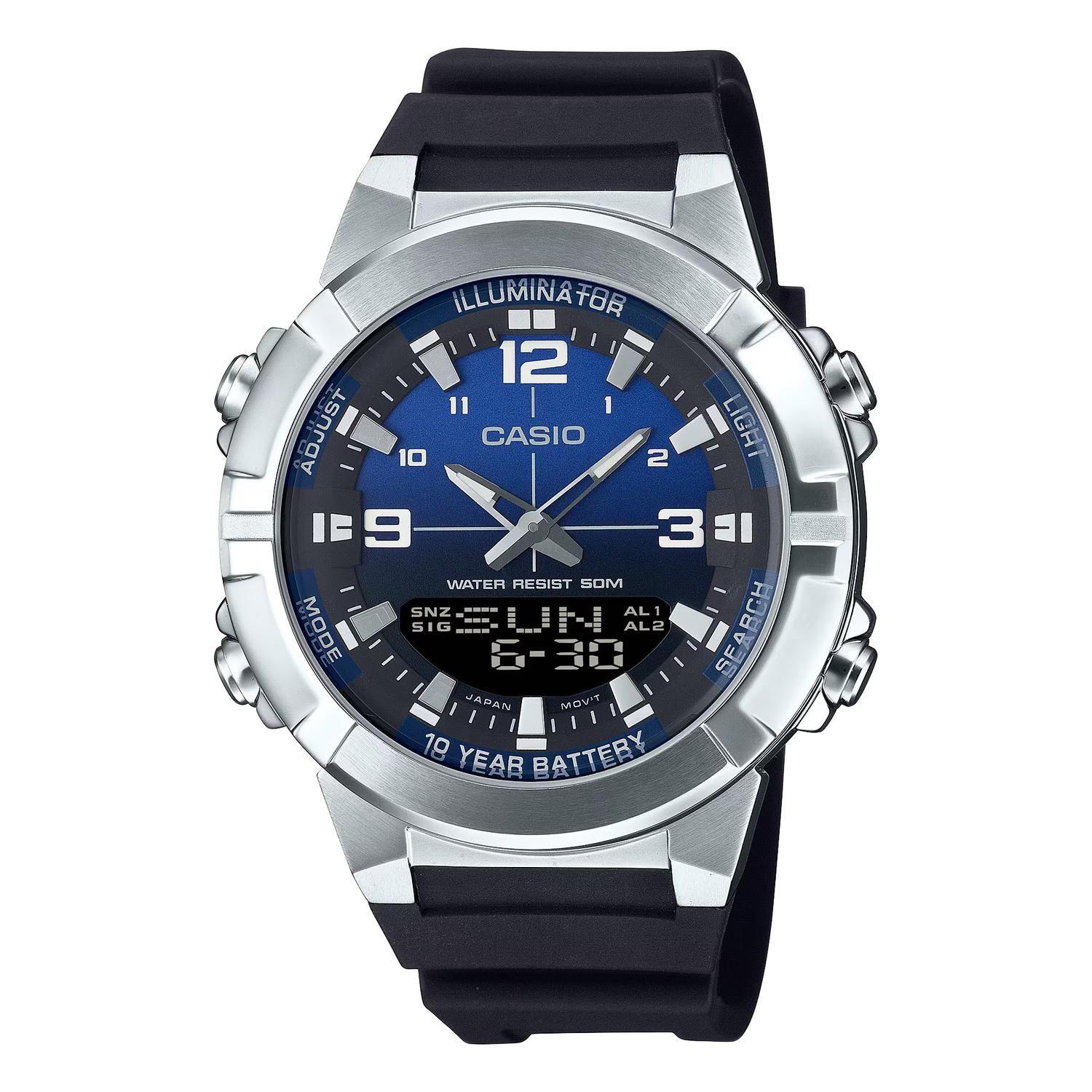 Reloj CASIO AMW-870A-2AVDF Acero Hombre Plateado-0