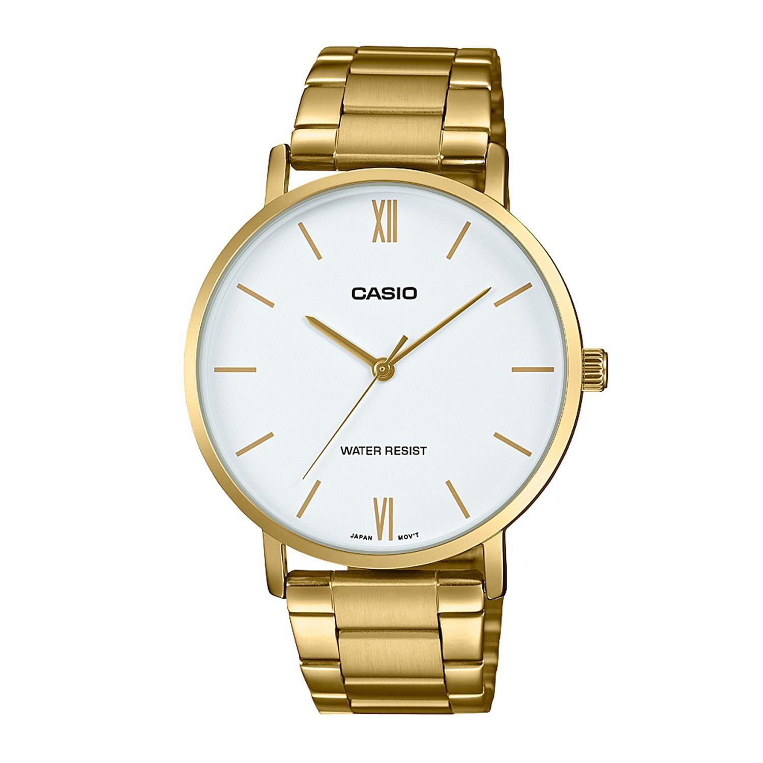 Reloj CASIO MTP-VT01G-7BUDF Acero Hombre Dorado-0