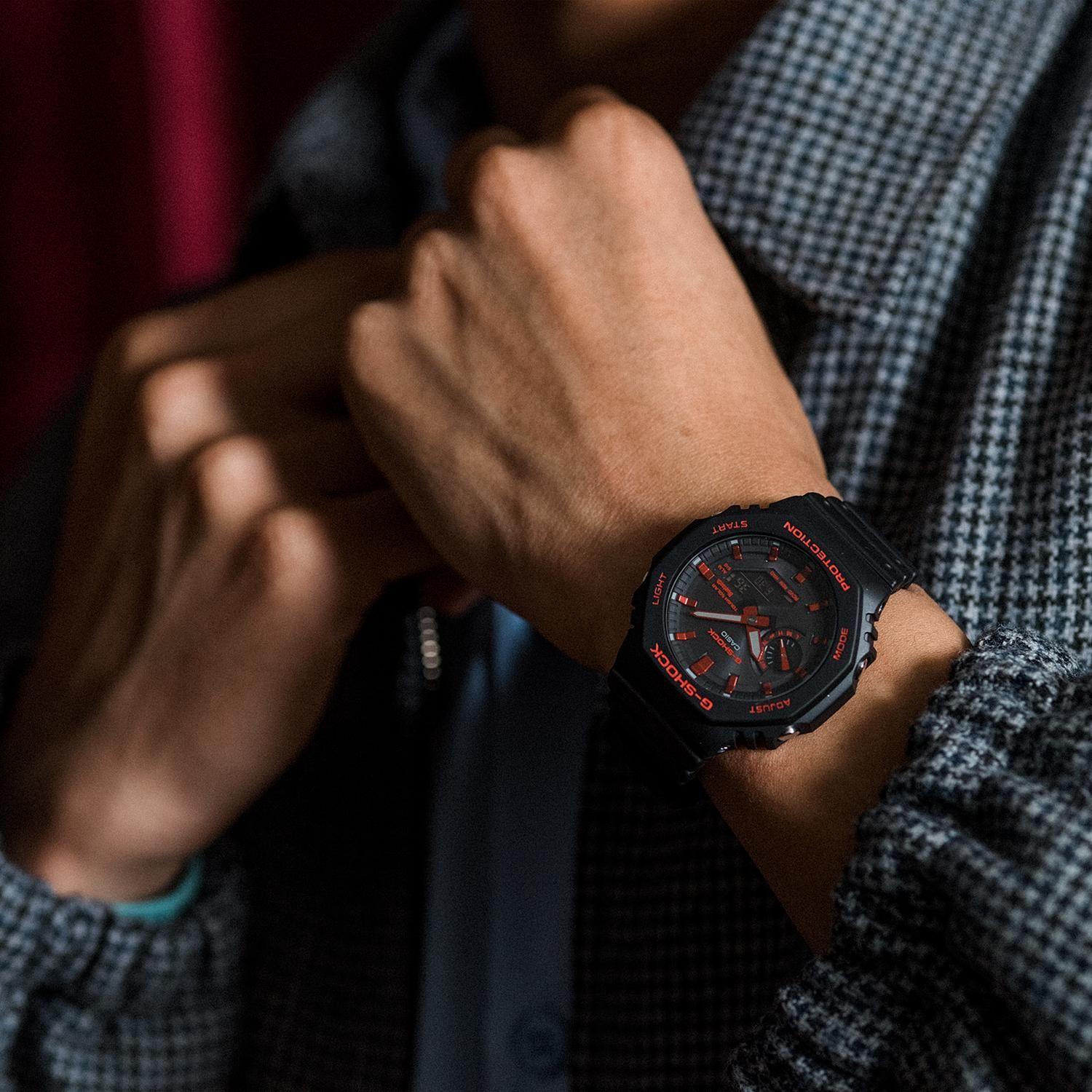 Reloj G-SHOCK GA-B2100BNR-1ADR Carbono/Resina Hombre Negro-2