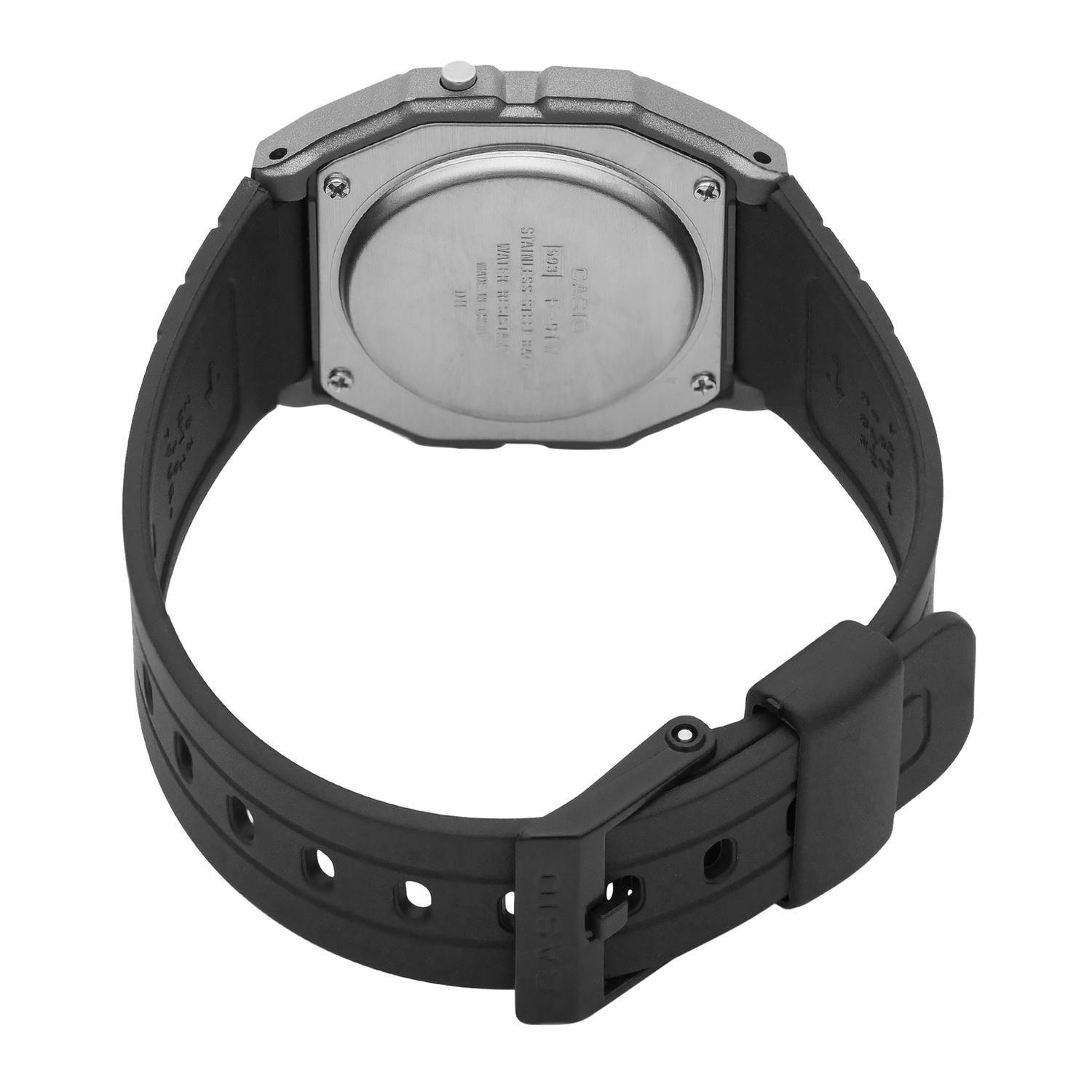 Reloj CASIO F-91WM-1BDF Resina Juvenil Gris-2
