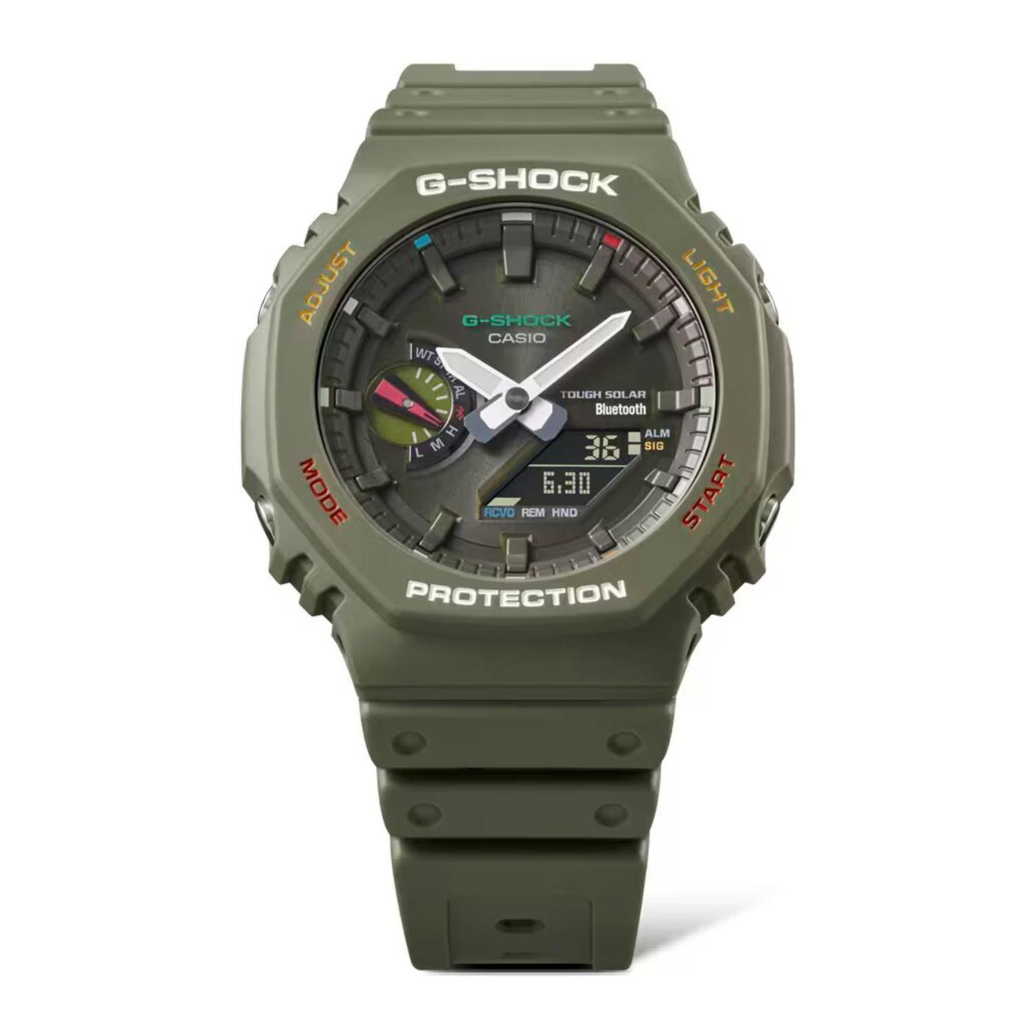 Reloj G-SHOCK GA-B2100FC-3ADR Carbono/Resina Hombre Verde-1