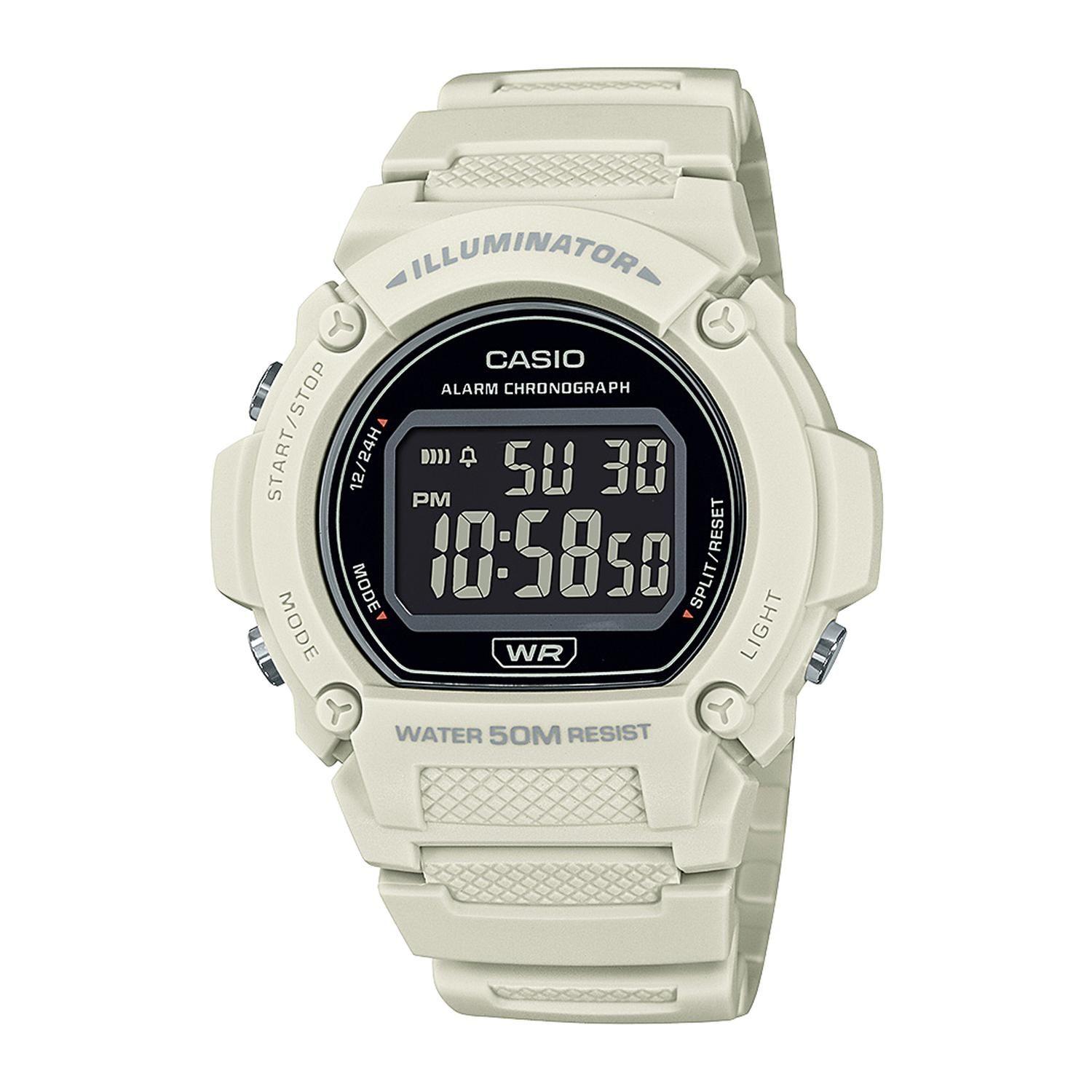 Reloj CASIO W-219HC-8BVDF Resina Hombre Blanco-0