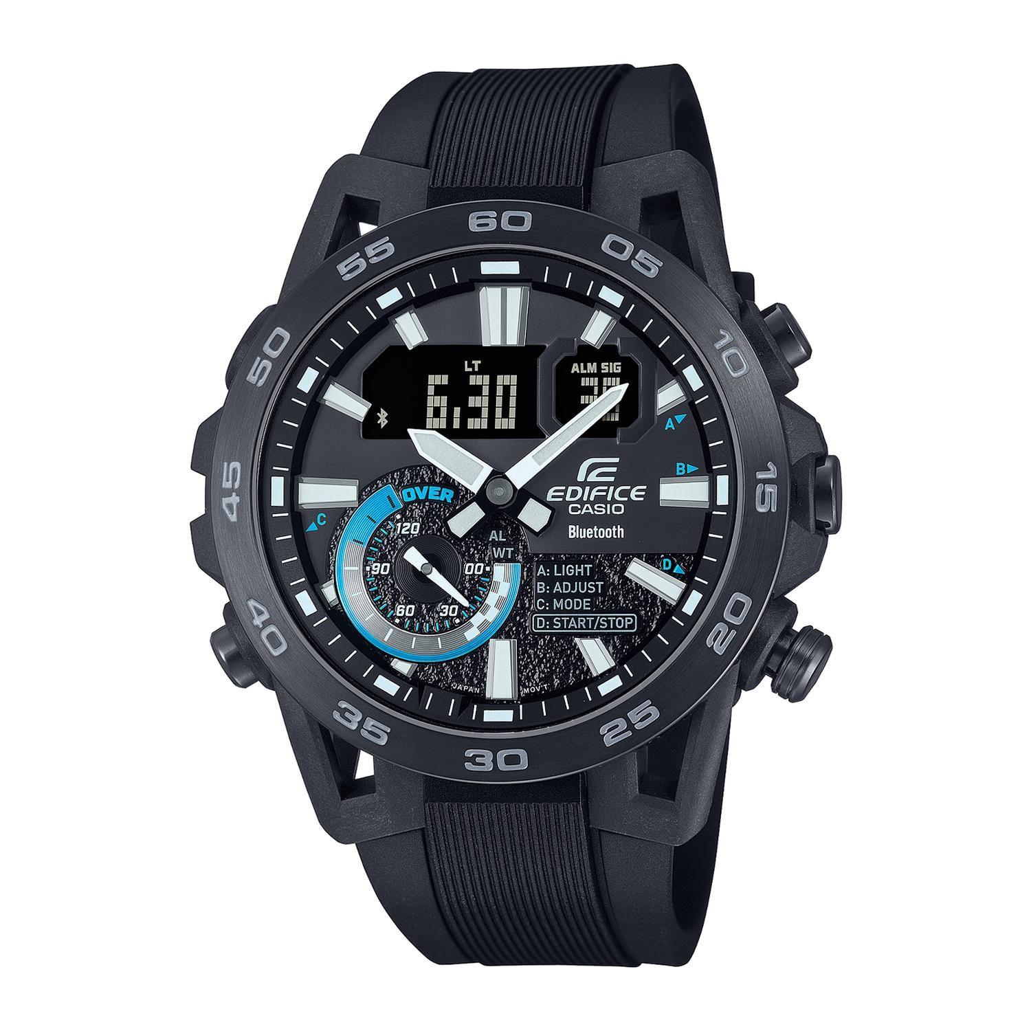 Reloj EDIFICE ECB-40PB-1ADF Carbono/Acero Hombre Negro-0