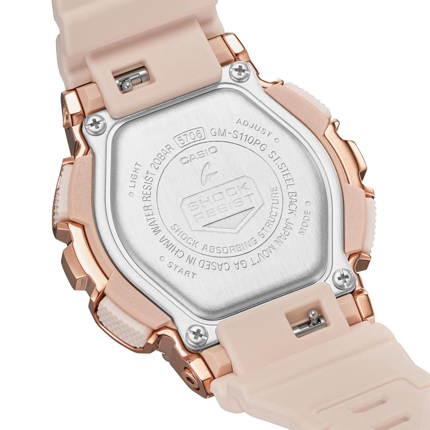 Reloj G-SHOCK GM-S110PG-4ADR Resina/Acero Mujer Oro Rosa-4