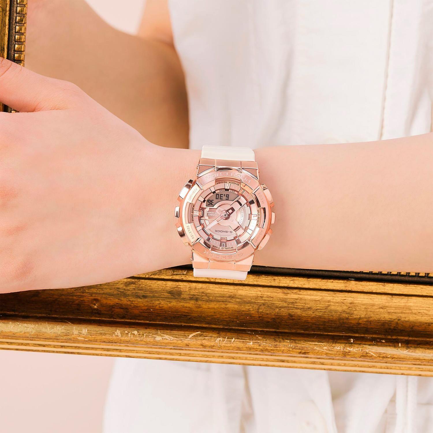 Reloj G-SHOCK GM-S110PG-4ADR Resina/Acero Mujer Oro Rosa-7