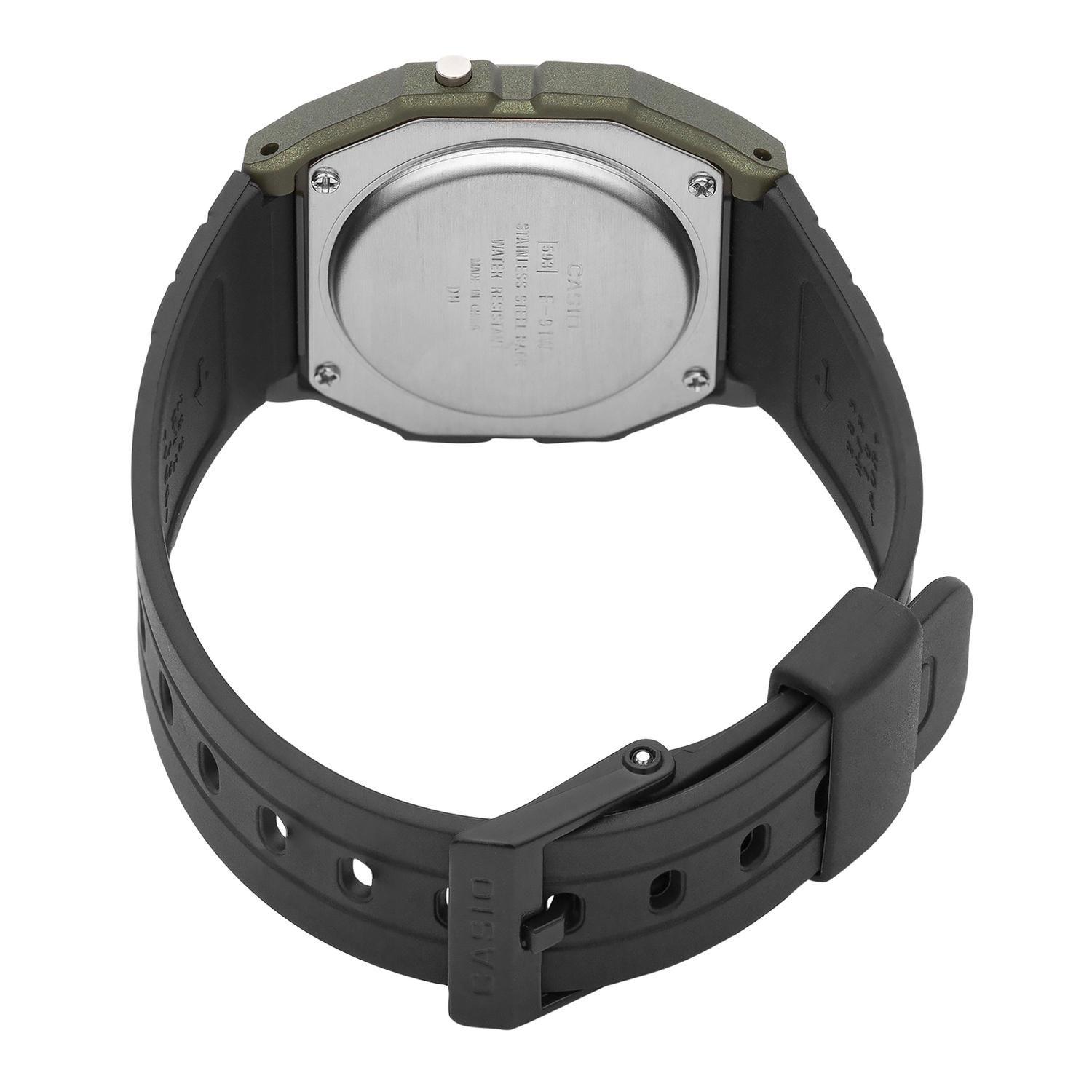 Reloj CASIO F-91WM-3ADF Resina Juvenil Verde-2