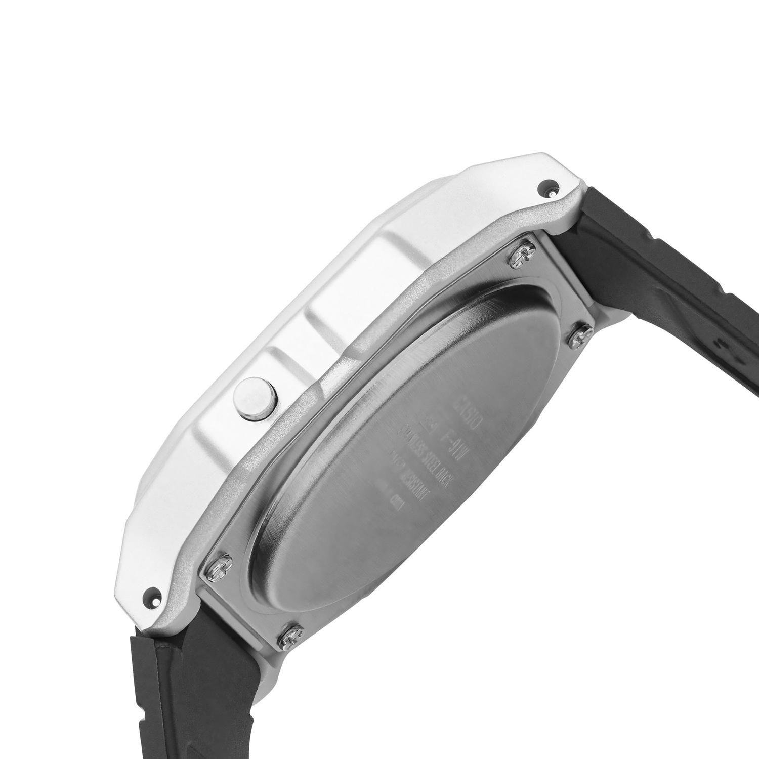 Reloj CASIO F-91WM-7ADF Resina Juvenil Plateado-2