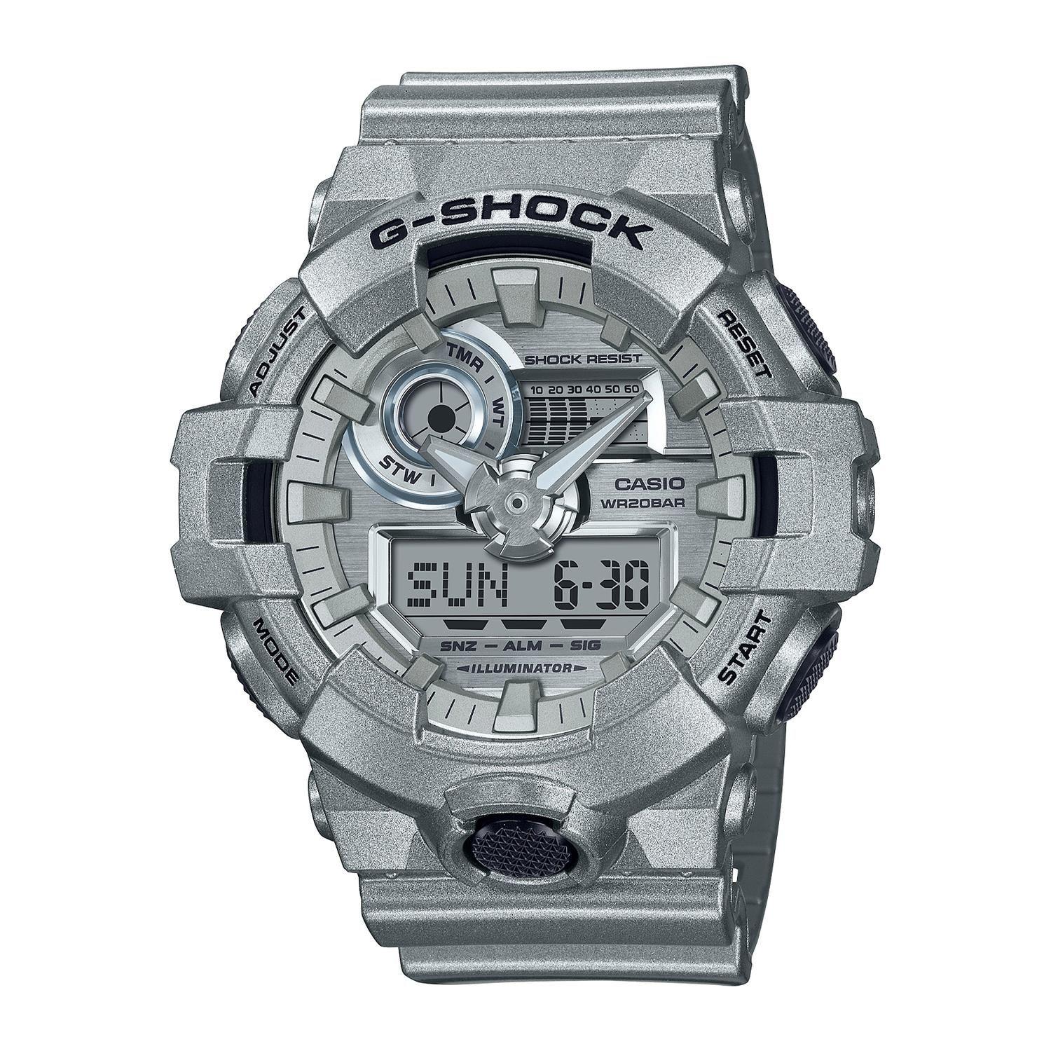 Reloj G-SHOCK GA-700FF-8ADR Resina Hombre Plateado-0