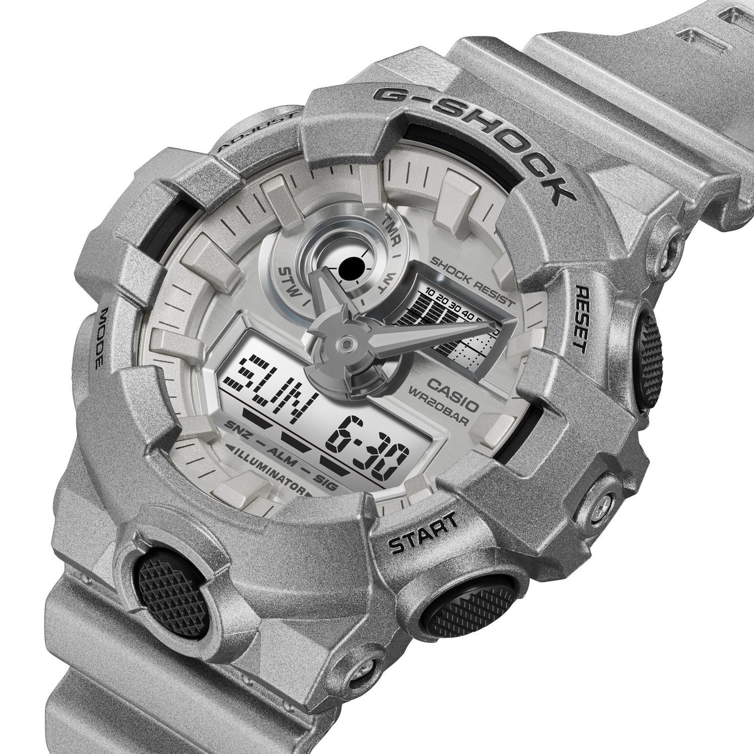 Reloj G-SHOCK GA-700FF-8ADR Resina Hombre Plateado-4