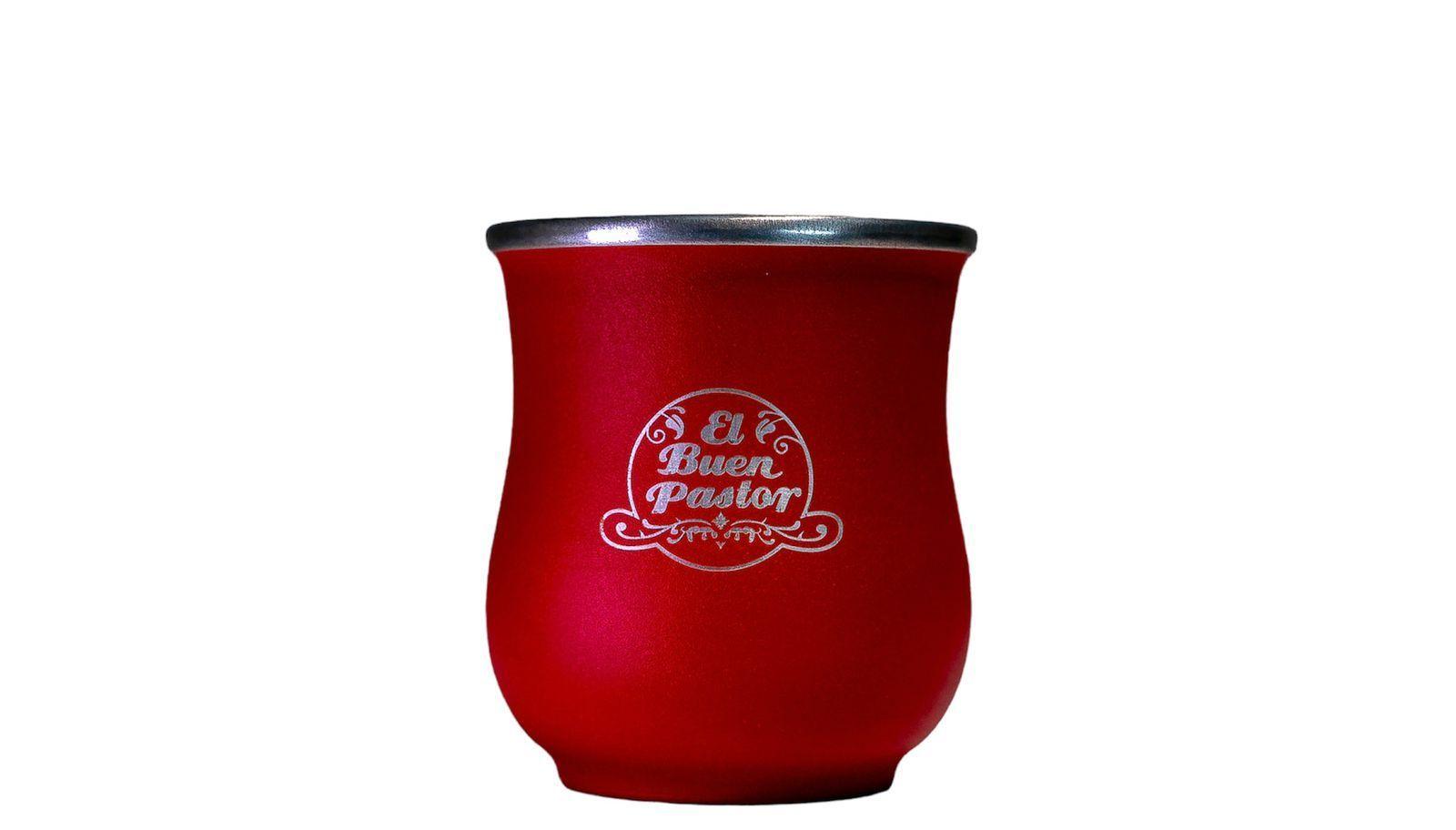 Set Matero Copita Rojo Acero Inoxidable El Buen Pastor-2