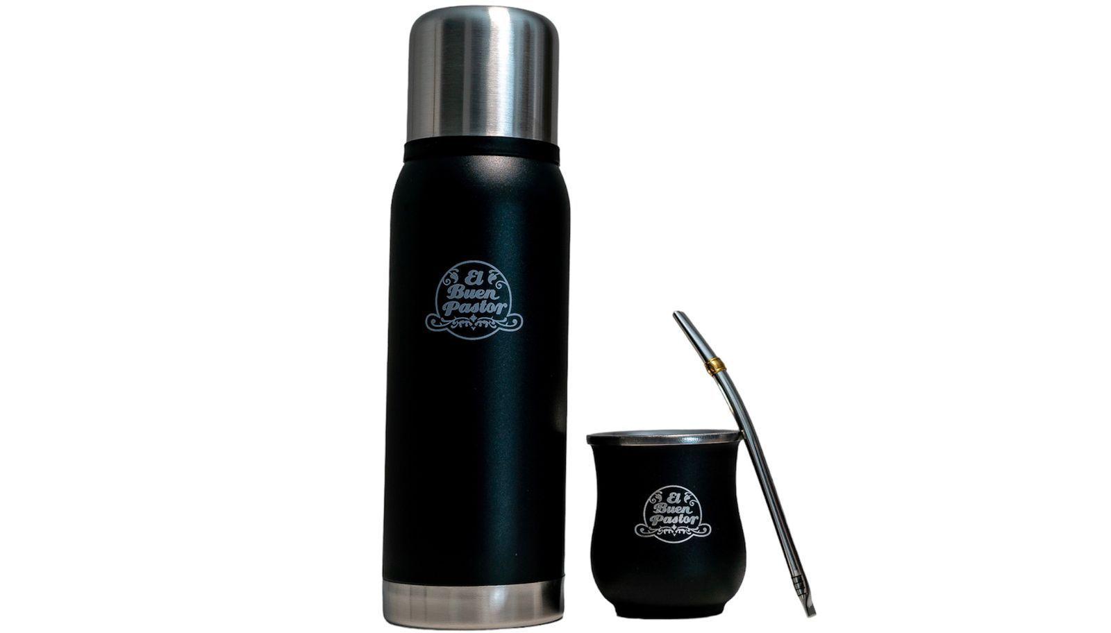 Set Matero Copita Negro Acero Inoxidable El Buen Pastor-0