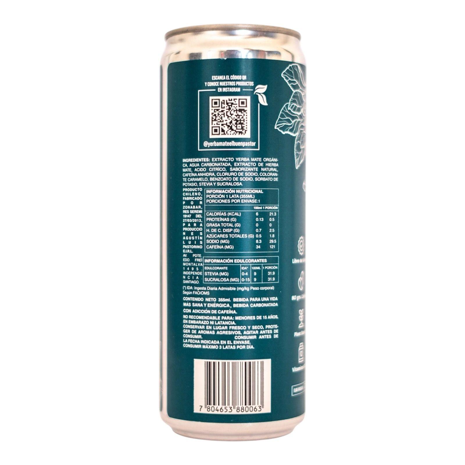  Bebida Yerba Mate Orgánica Energizante Natural El Buen Pastor 355ml-2