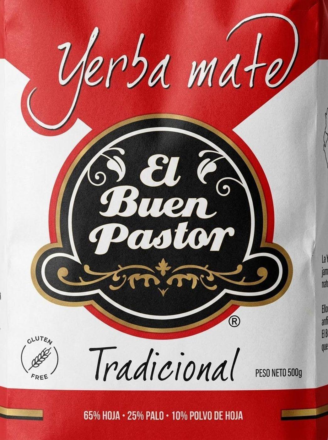 Yerba Mate El Buen Pastor Tradicional Barbacuá 500g sin gluten-2