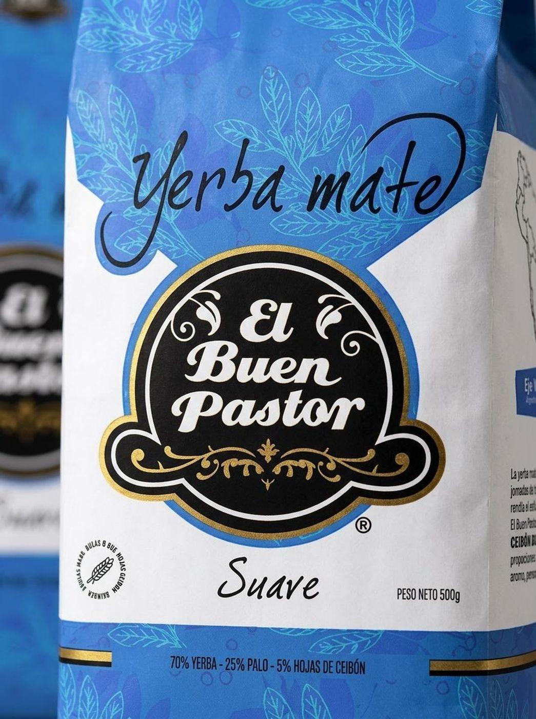 Yerba Mate El Buen Pastor Tradicional Suave 500g sin gluten-2