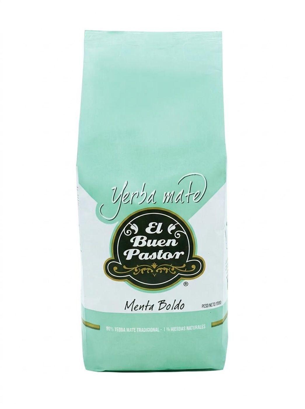 Yerba Mate El Buen Pastor Menta Boldo 500g sin gluten-0