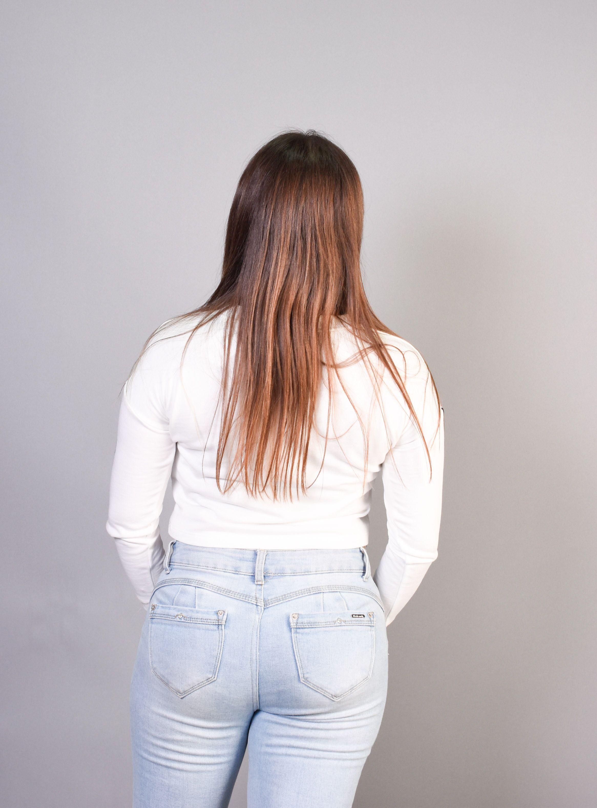 Polerón Mujer Algodón Blanco XS-3