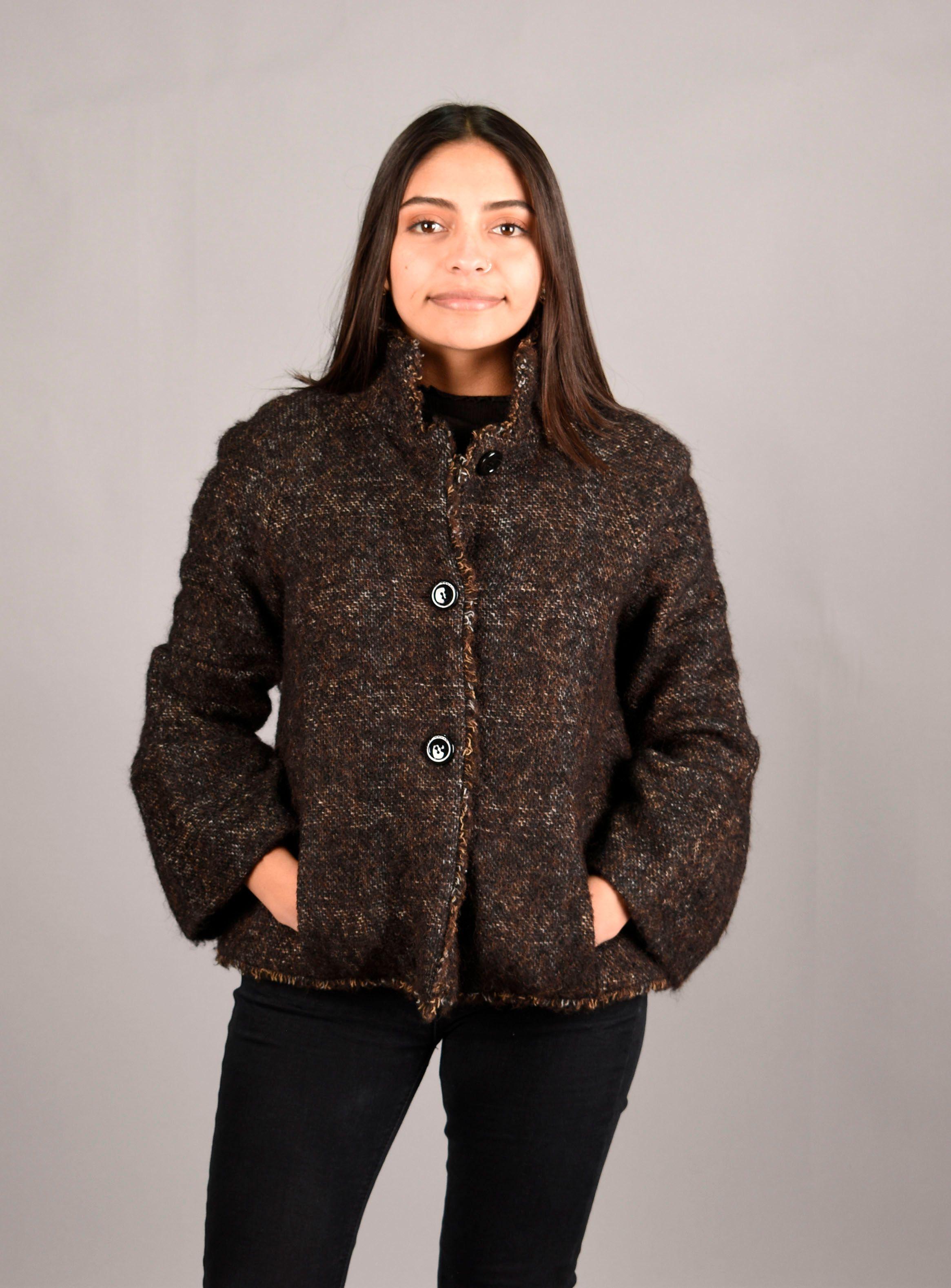 Chaqueta Mujer Poliéster Zara Café M-0