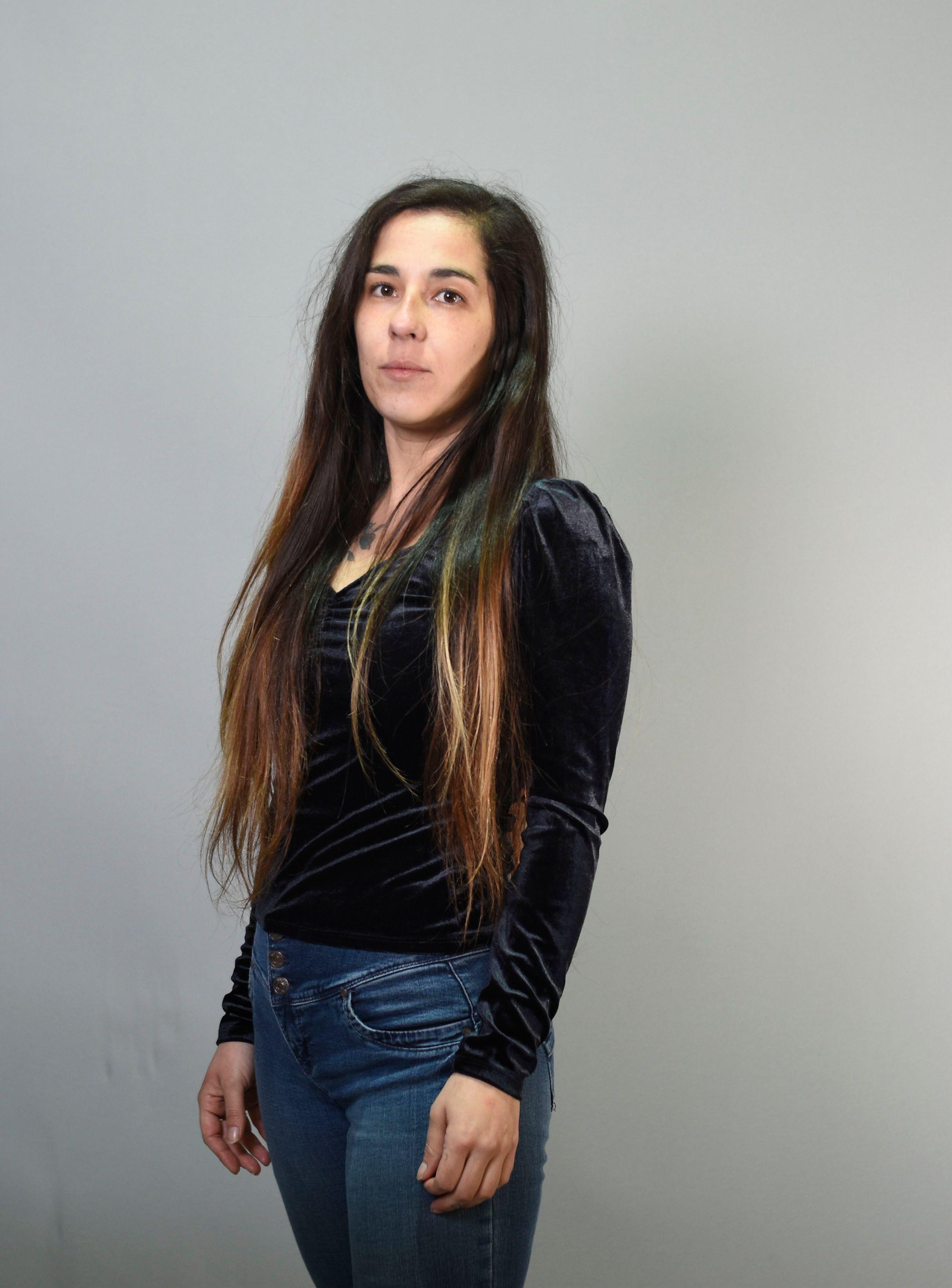 Polera Mujer Manga Larga Aterciopelado Negro XS-1