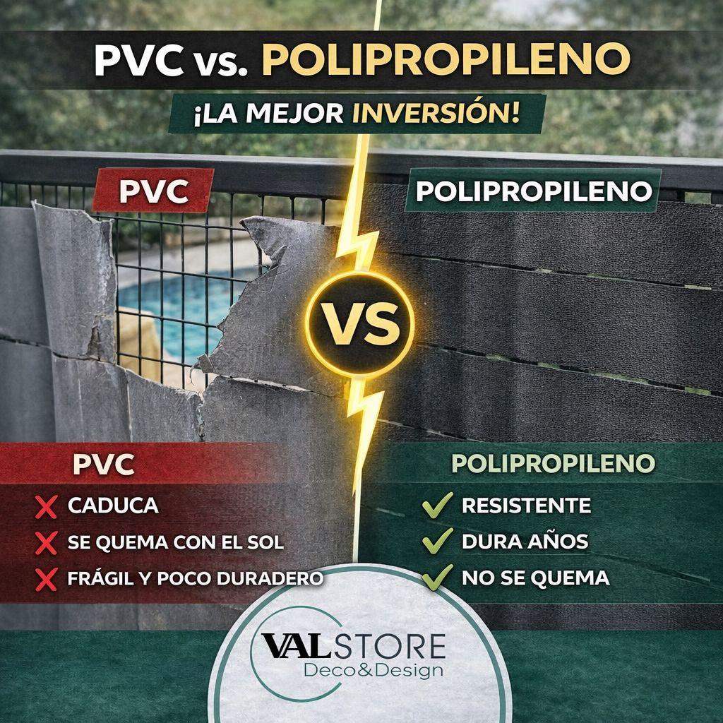 Pack Cinta Cubre Cercos Negro Valstore Para 9 M2 Incluye Broches Deluxe-7