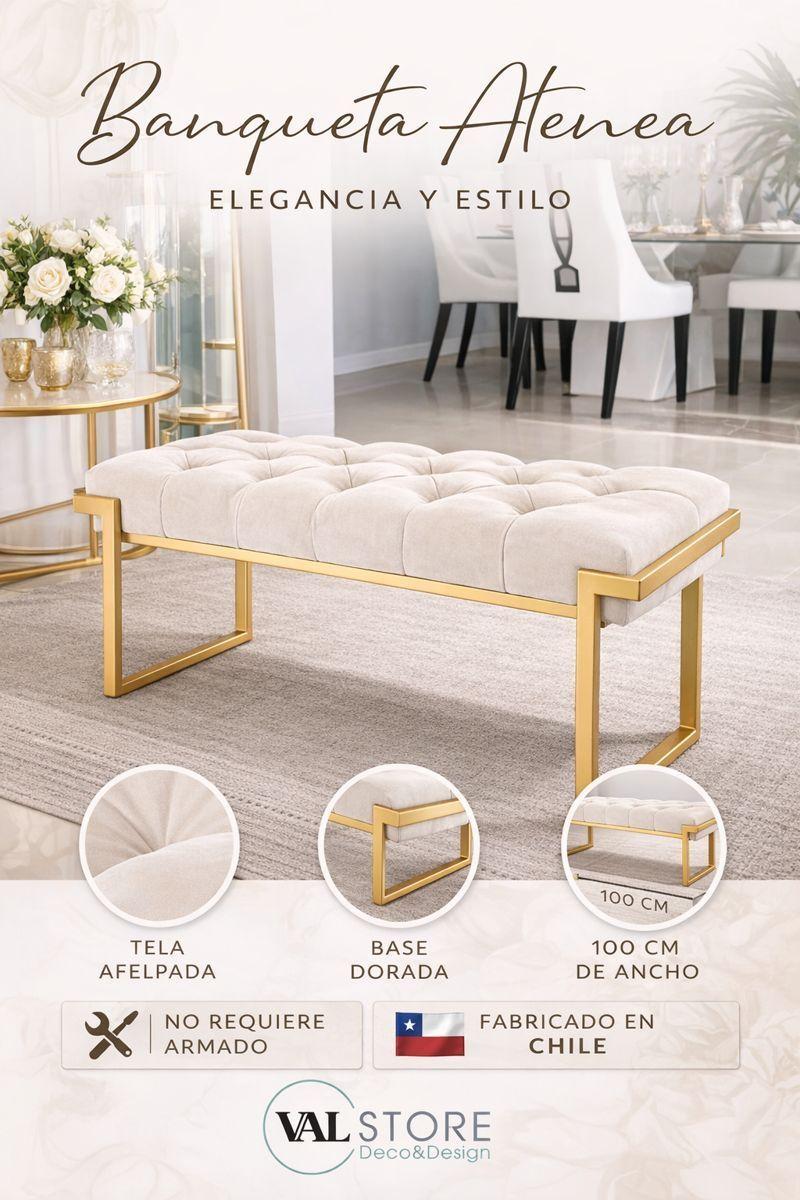 Banqueta Atenea – Elegancia natural sin complicaciones de armado-2