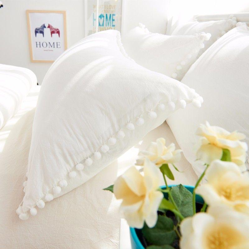 FUNDA DE PLUMON  POM POM BLANCO 1 PLAZA Y MEDIA-0