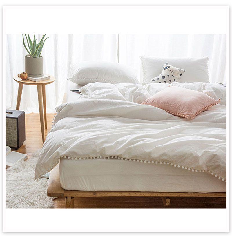 FUNDA DE PLUMON  POM POM BLANCO 1 PLAZA Y MEDIA-7