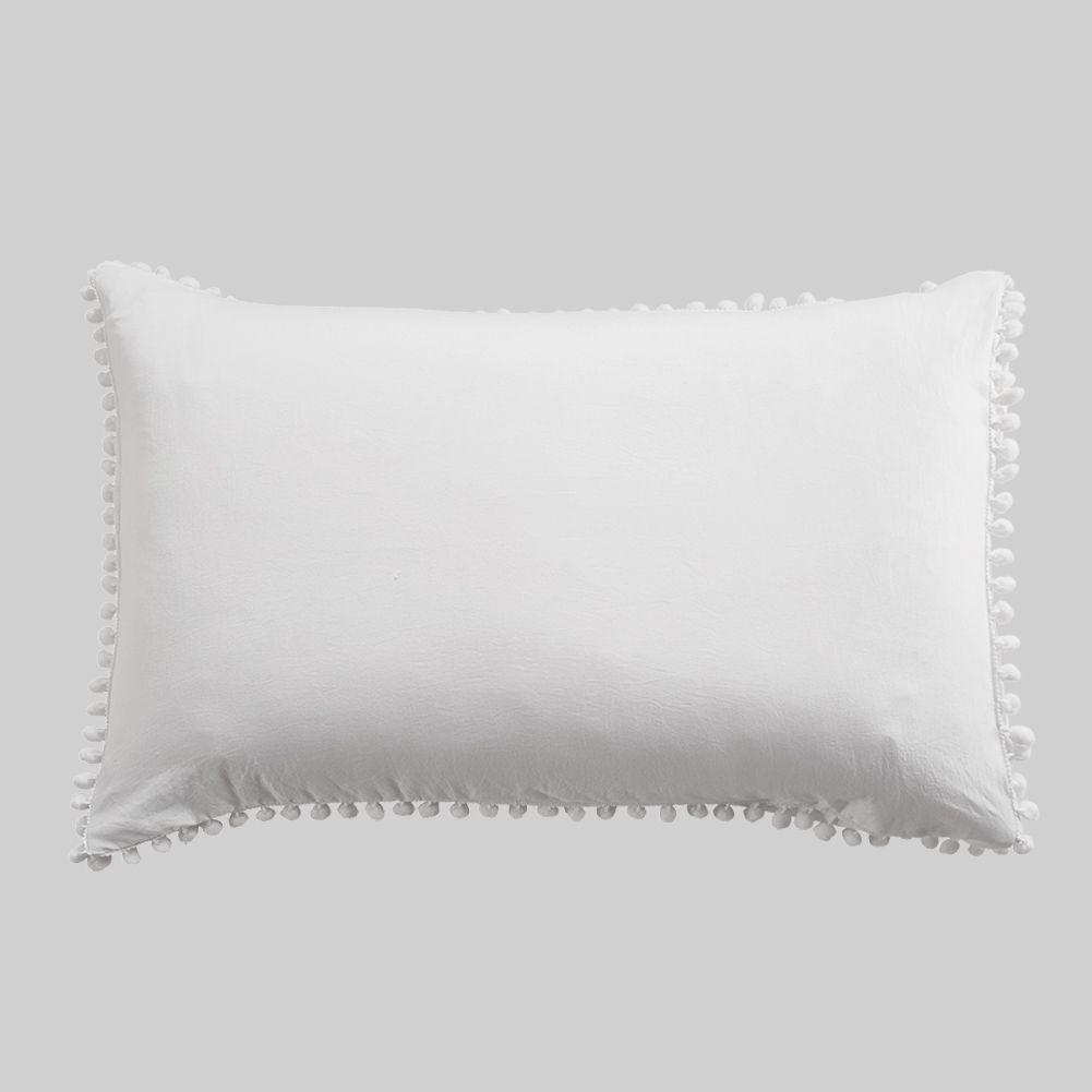 FUNDA DE PLUMON POM POM BLANCO 2 PLAZAS-2