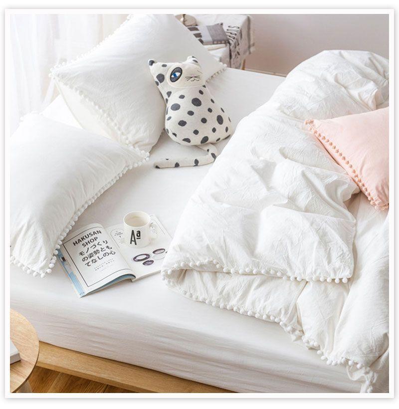 FUNDA DE PLUMON POM POM BLANCO 2 PLAZAS-1