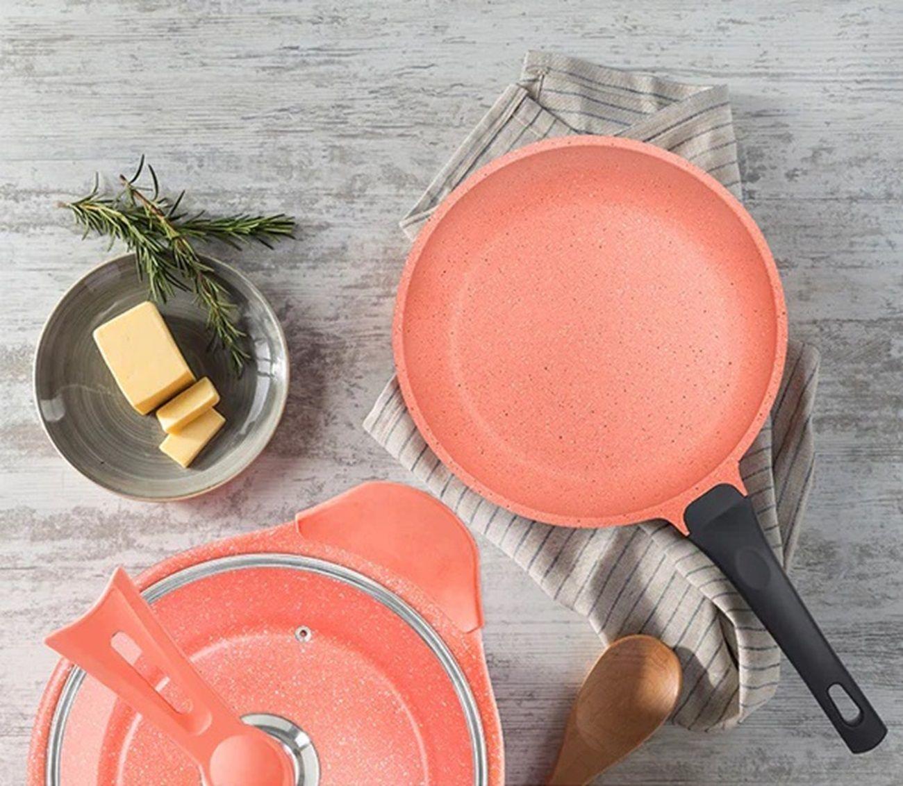 SARTEN ALUMINIO FUNDIDO ROSA 28 CMS-1