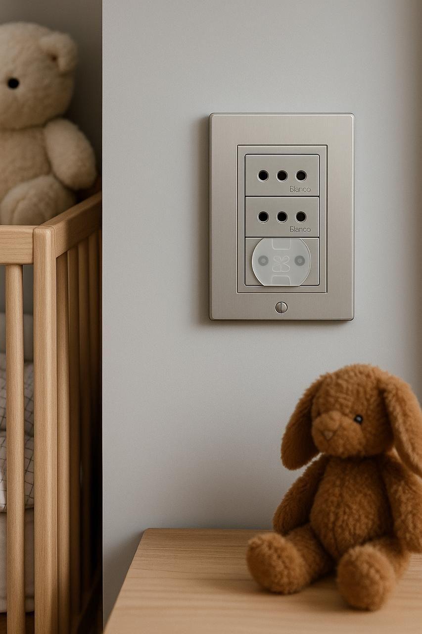 Cubre enchufe Protector para conexión chilena, 12 unidades por paquete-2