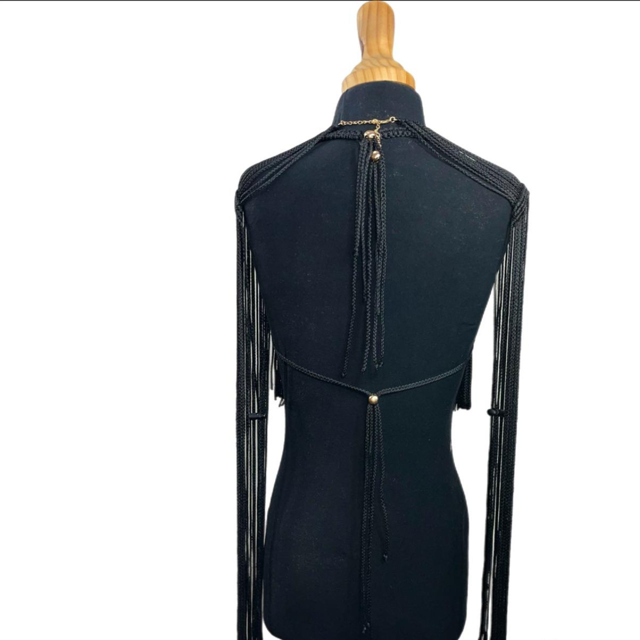 Conjunto 2 Piezas Macrame Top y Hombreras-2