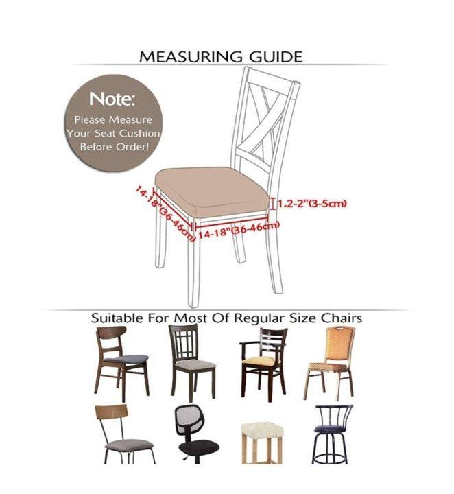 Pack de 6 Fundas Cubre Asientos para sillas de Comedor-3