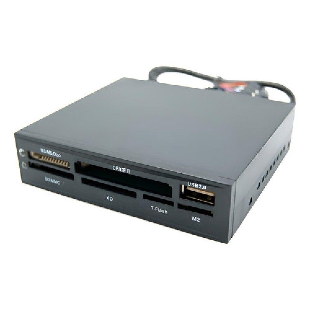 Card Reader Interno Usb 2.0 Ms Cf Card Sd Mmc Xd T-flash M2-0