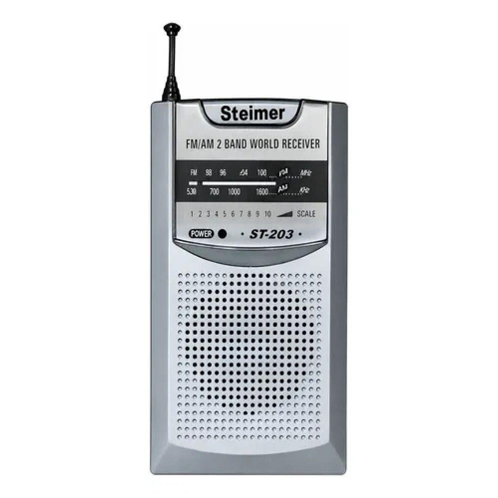 Radio De Emergencia Portátil Steimer St-203 Am/fm Pilas Aaa-2