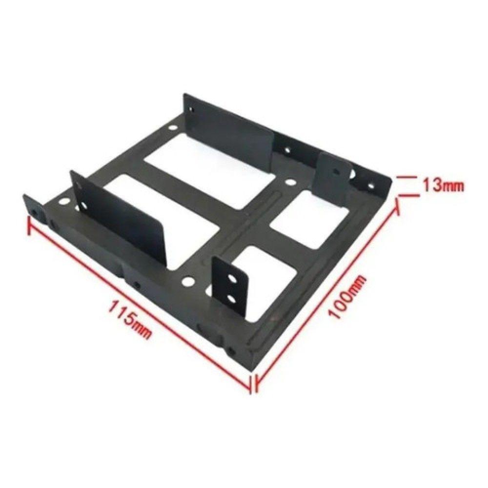 Soporte Adaptador Disco Ssd 2.5 A 3.5 Gabinete 2 Bahia-2